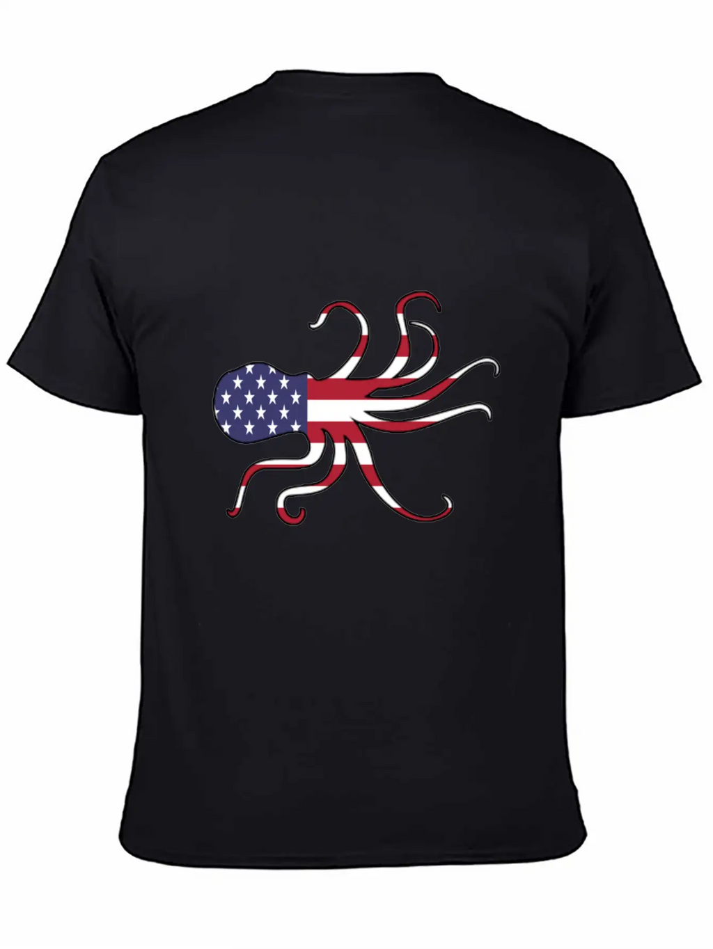 American Flag Octopus Happy 4th Of July Basic Graphic T-Shirt – Daily Comfort In Soft Cotton