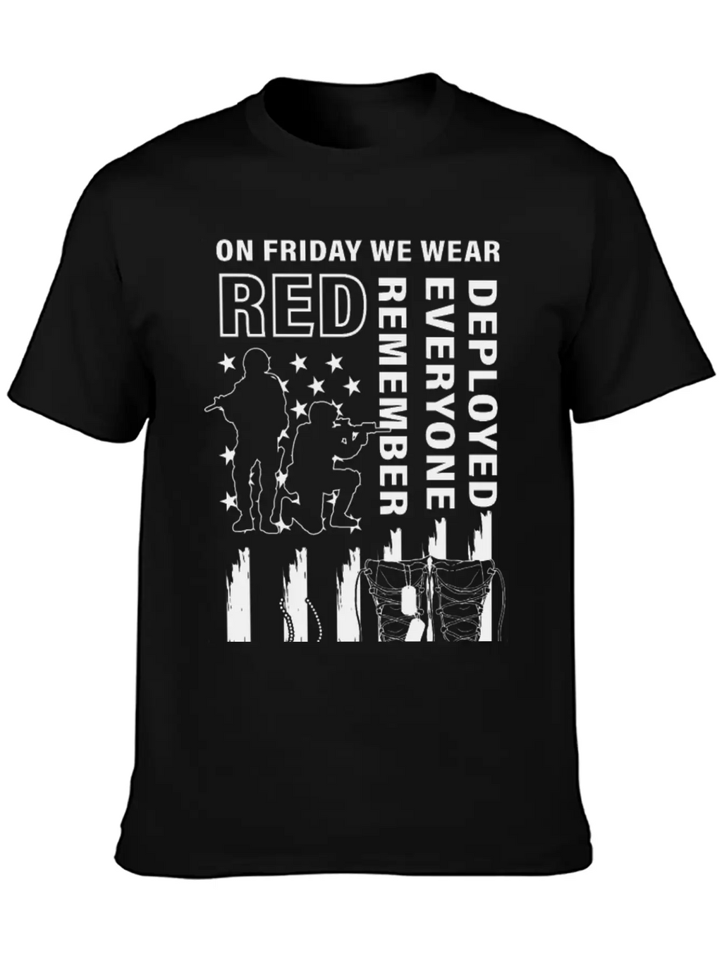 American Flag On Friday We Wear Remember Everyone Timeless Short Sleeve Tee – Comfy And Minimalist Design