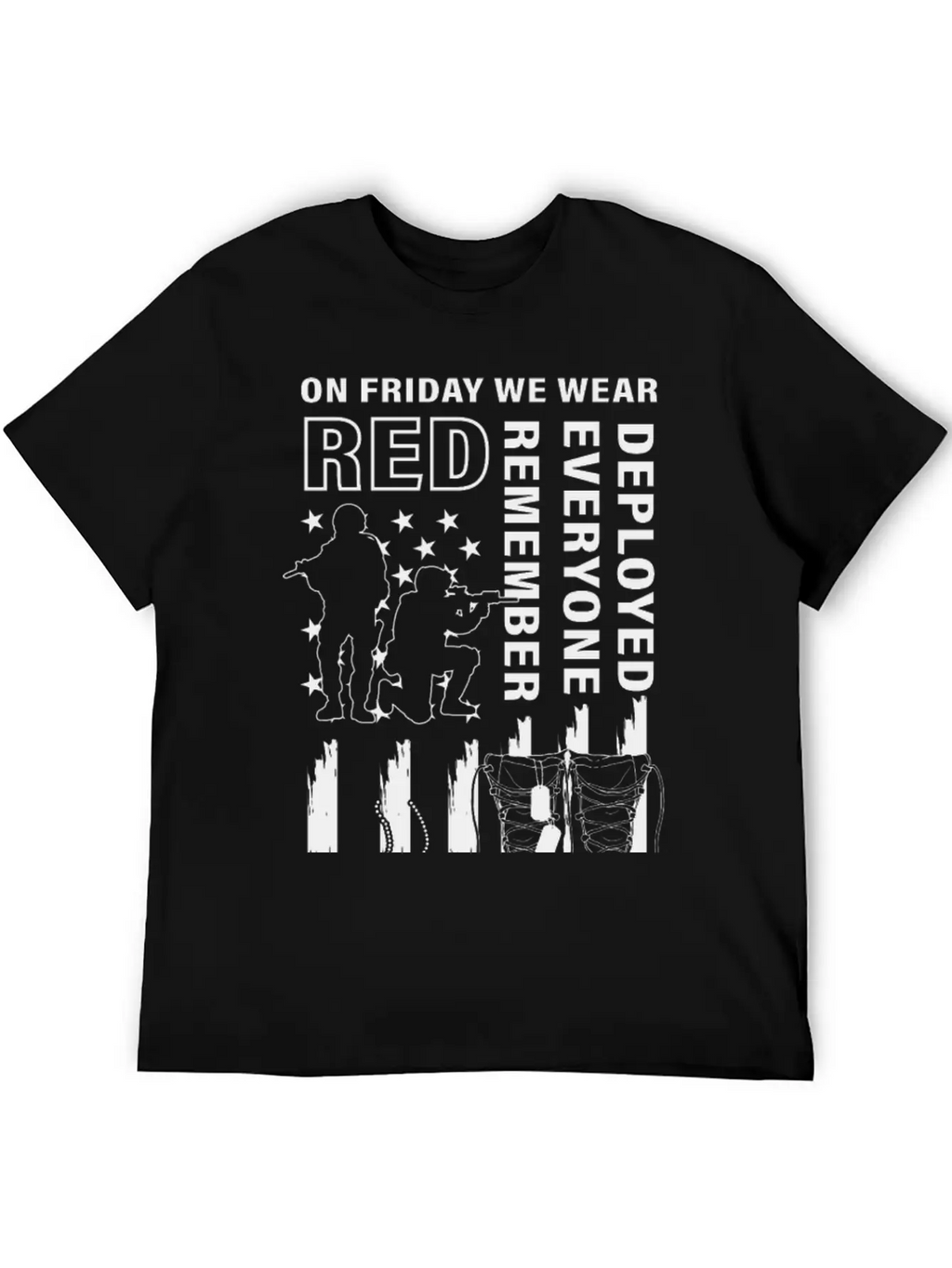 American Flag On Friday We Wear Remember Everyone Timeless Short Sleeve Tee – Comfy And Minimalist Design