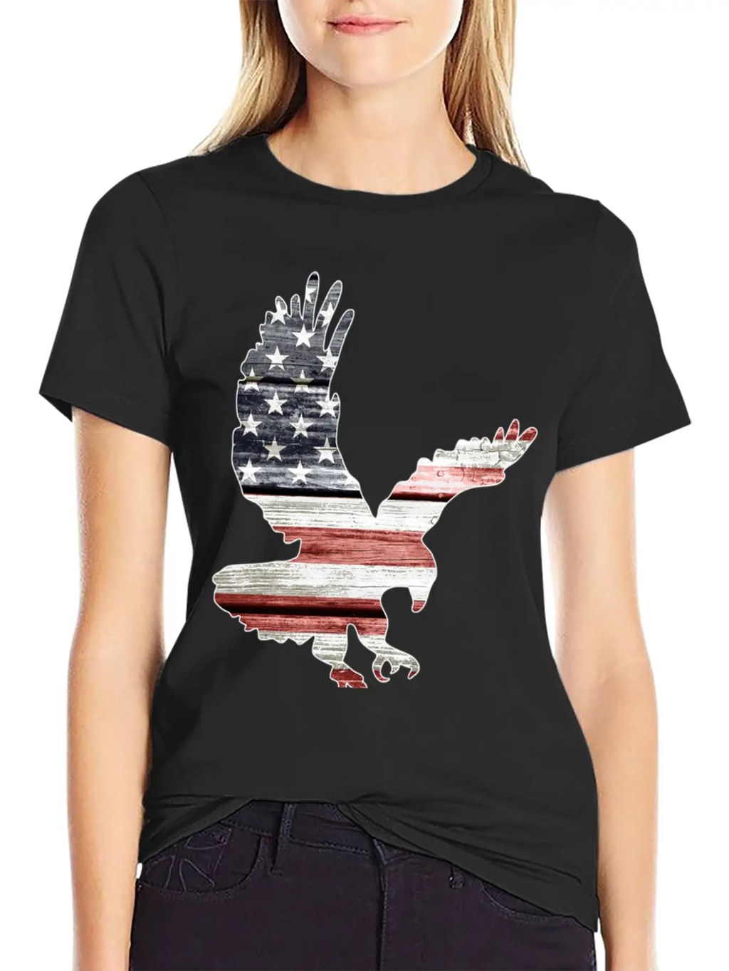 American Flag Patriotic Eagle Essential Unisex Casual T-Shirt – Clean Design For Daily Comfort