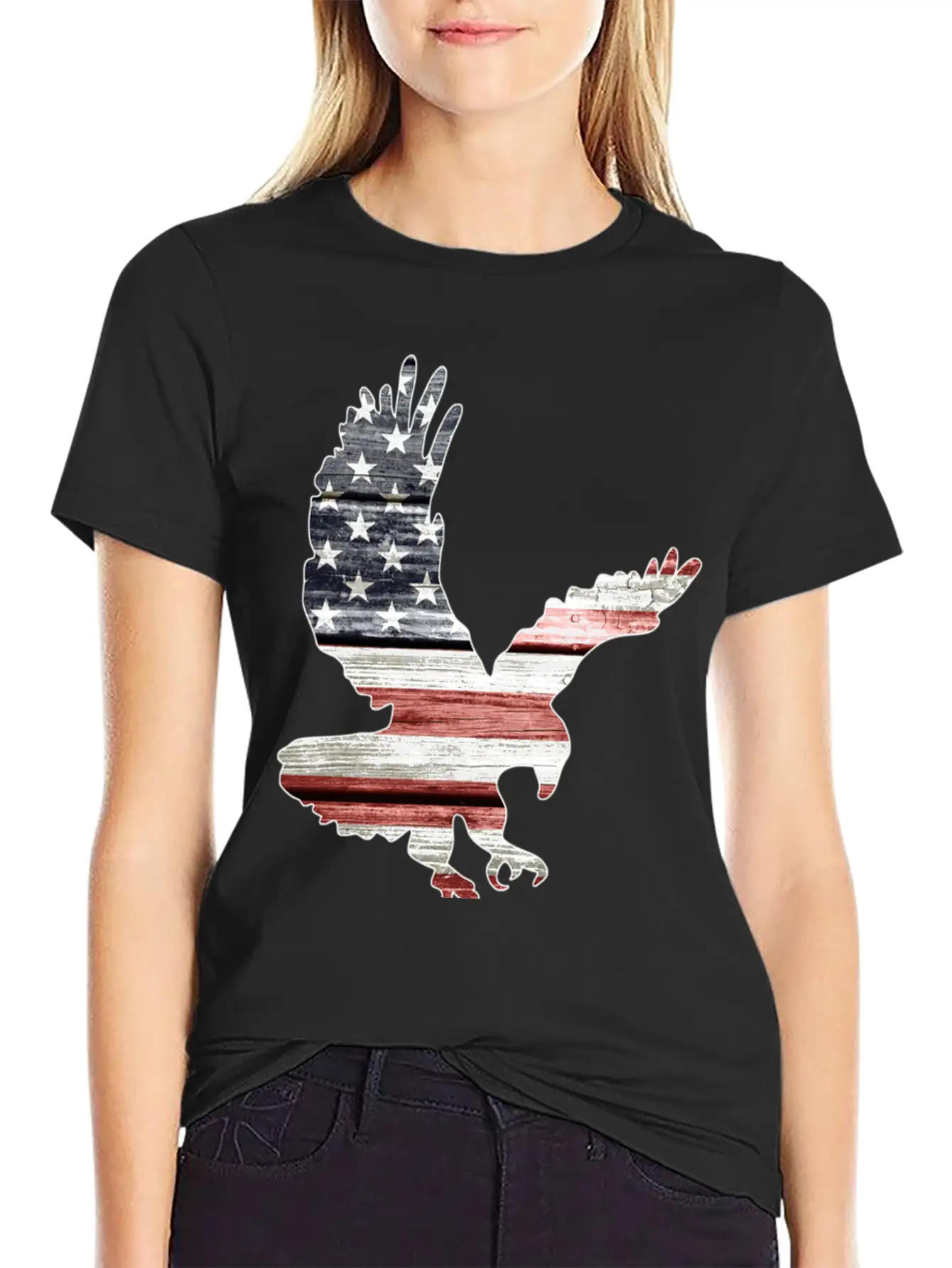 American Flag Patriotic Eagle Essential Unisex Casual T-Shirt – Clean Design For Daily Comfort