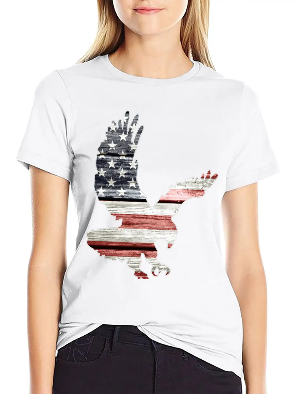 American Flag Patriotic Eagle Essential Unisex Casual T-Shirt – Clean Design For Daily Comfort