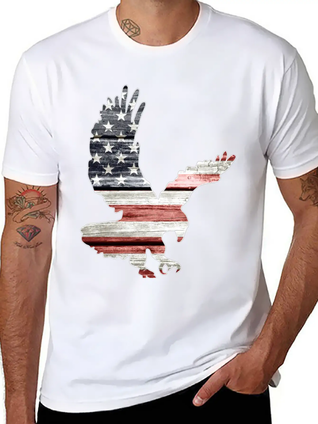 American Flag Patriotic Eagle Essential Unisex Casual T-Shirt – Clean Design For Daily Comfort