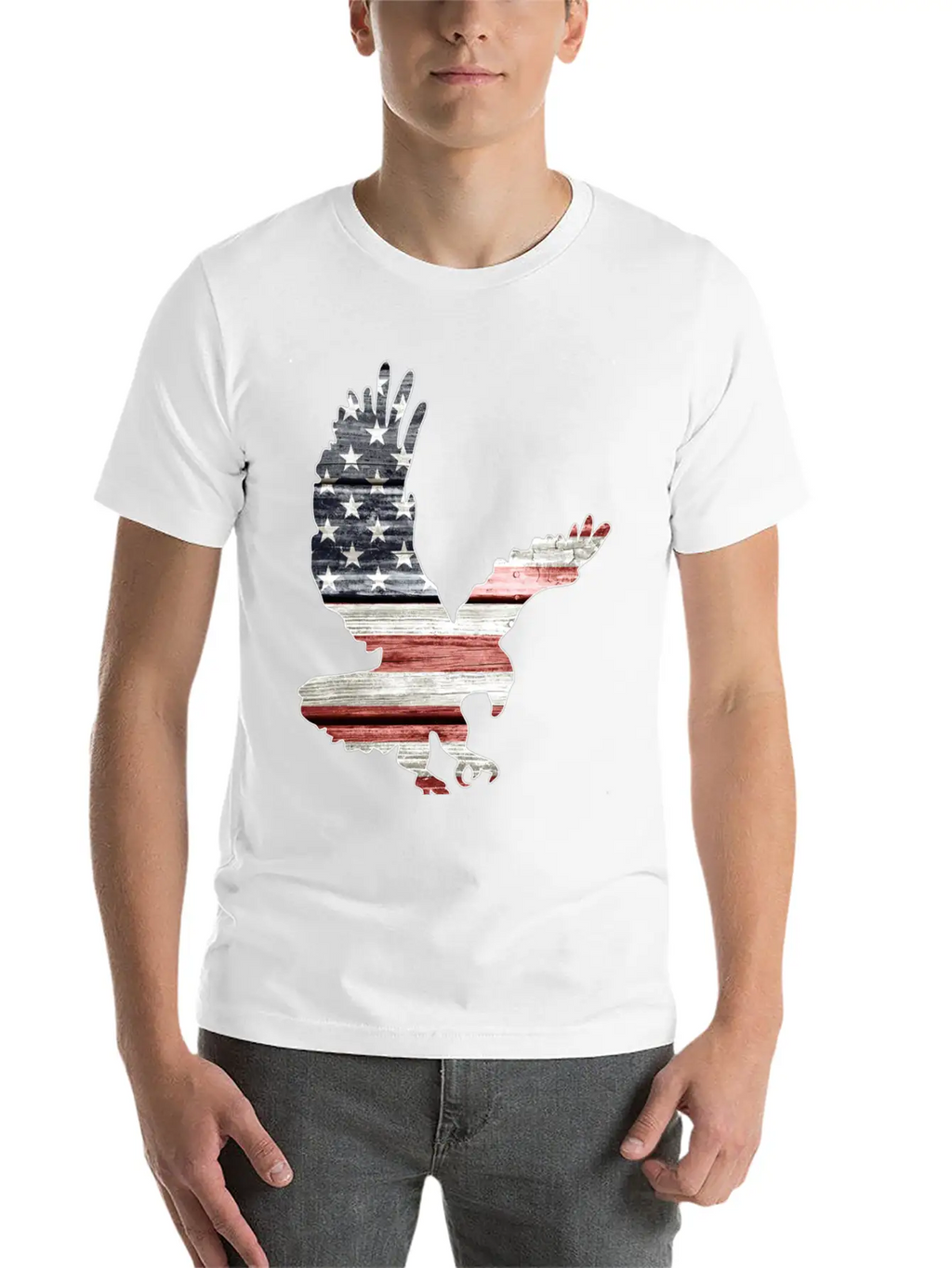 American Flag Patriotic Eagle Essential Unisex Casual T-Shirt – Clean Design For Daily Comfort