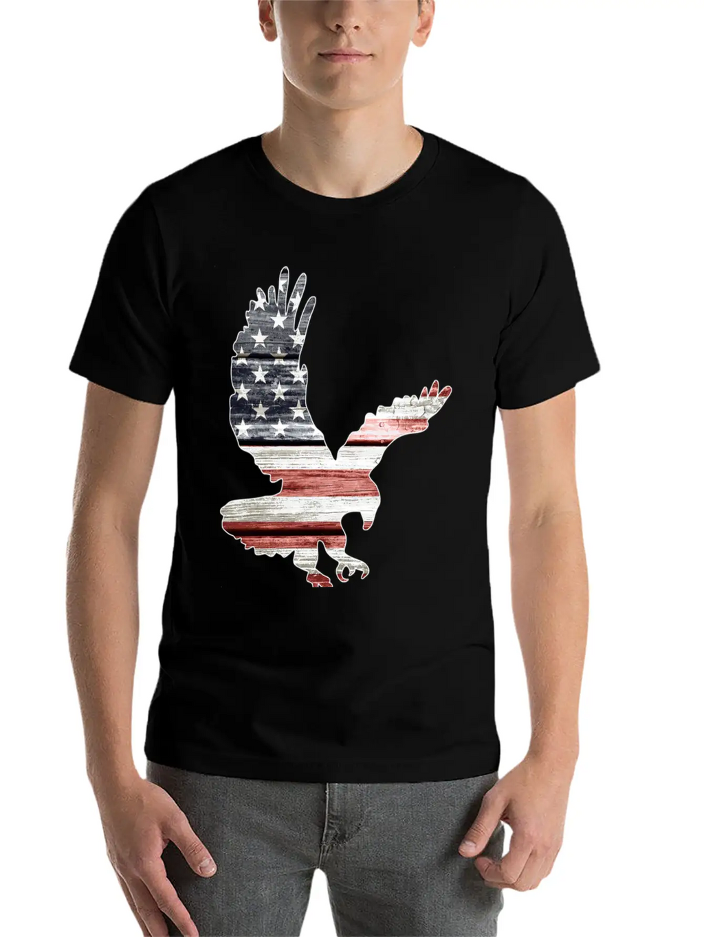 American Flag Patriotic Eagle Essential Unisex Casual T-Shirt – Clean Design For Daily Comfort