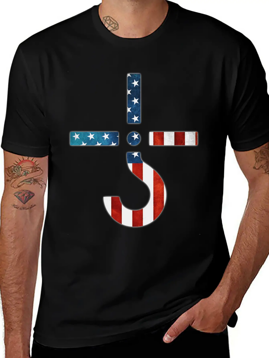 AMERICAN FLAG SHIRT Simple Everyday Graphic Tee – Lightweight Summer Wear