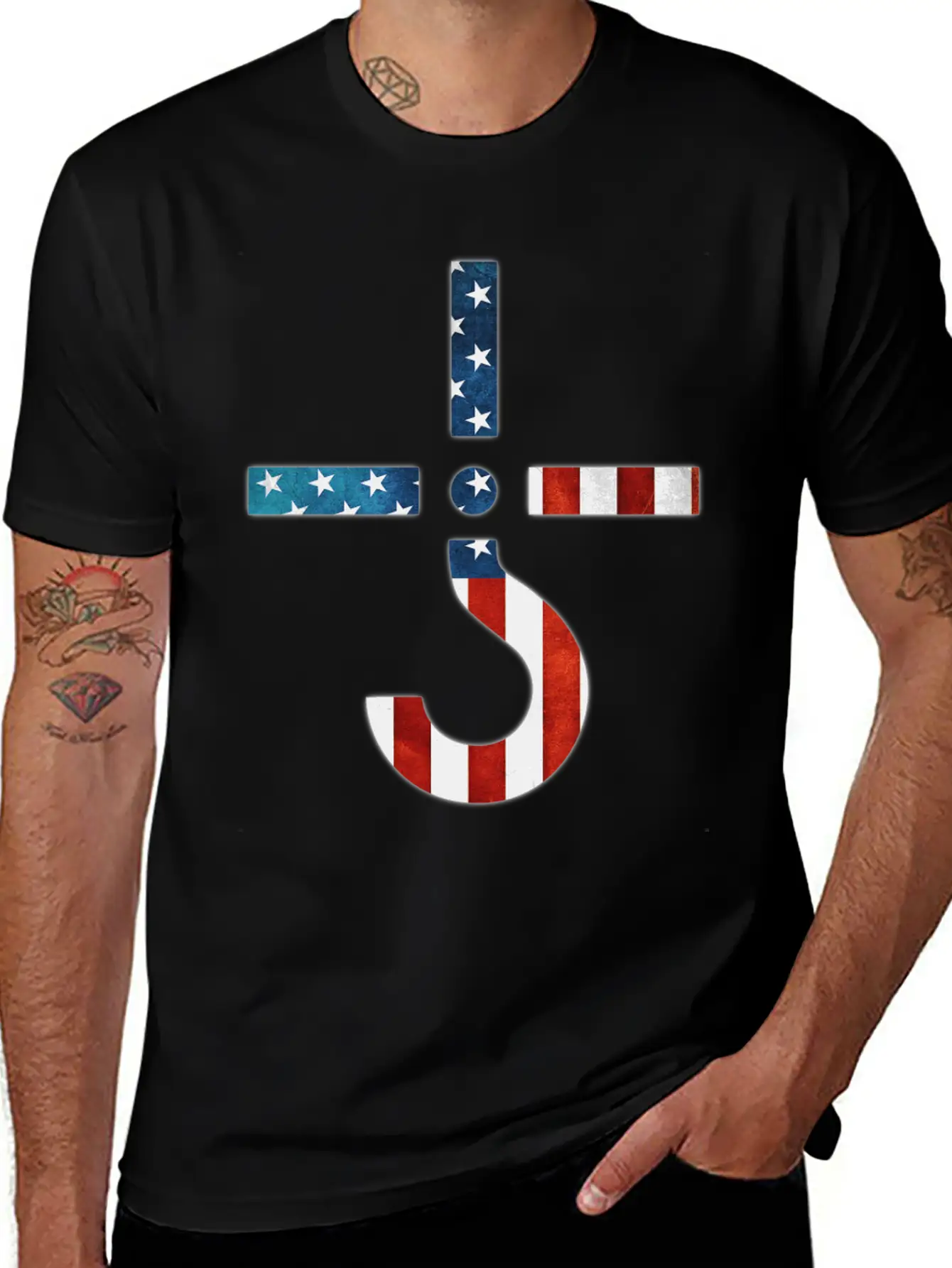 AMERICAN FLAG SHIRT Simple Everyday Graphic Tee – Lightweight Summer Wear