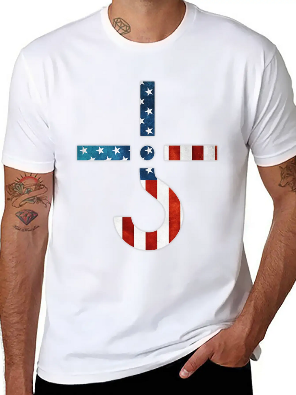 AMERICAN FLAG SHIRT Simple Everyday Graphic Tee – Lightweight Summer Wear