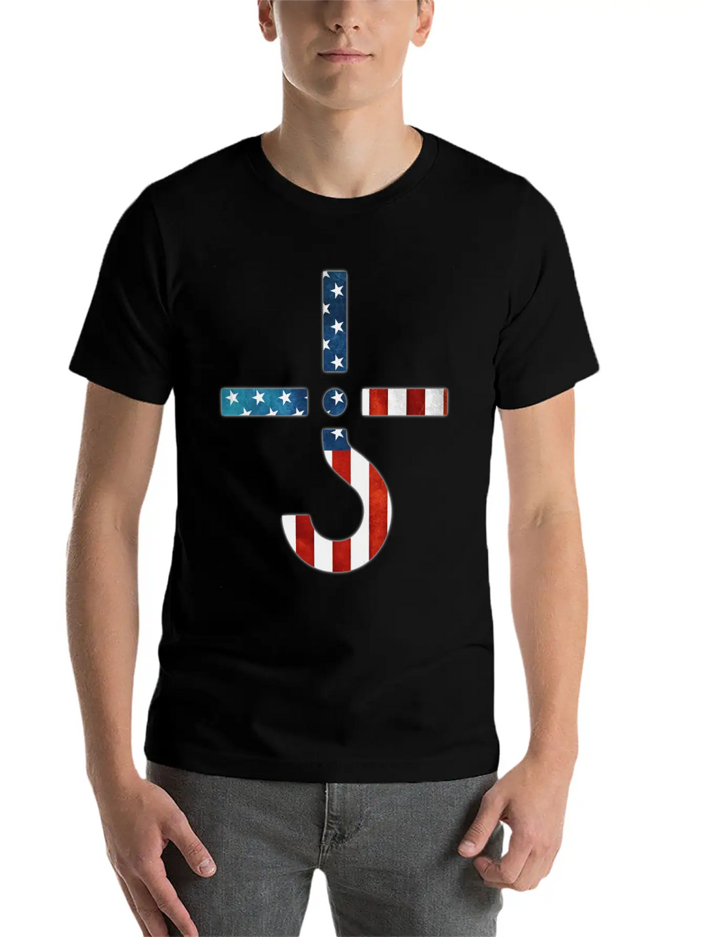 AMERICAN FLAG SHIRT Simple Everyday Graphic Tee – Lightweight Summer Wear
