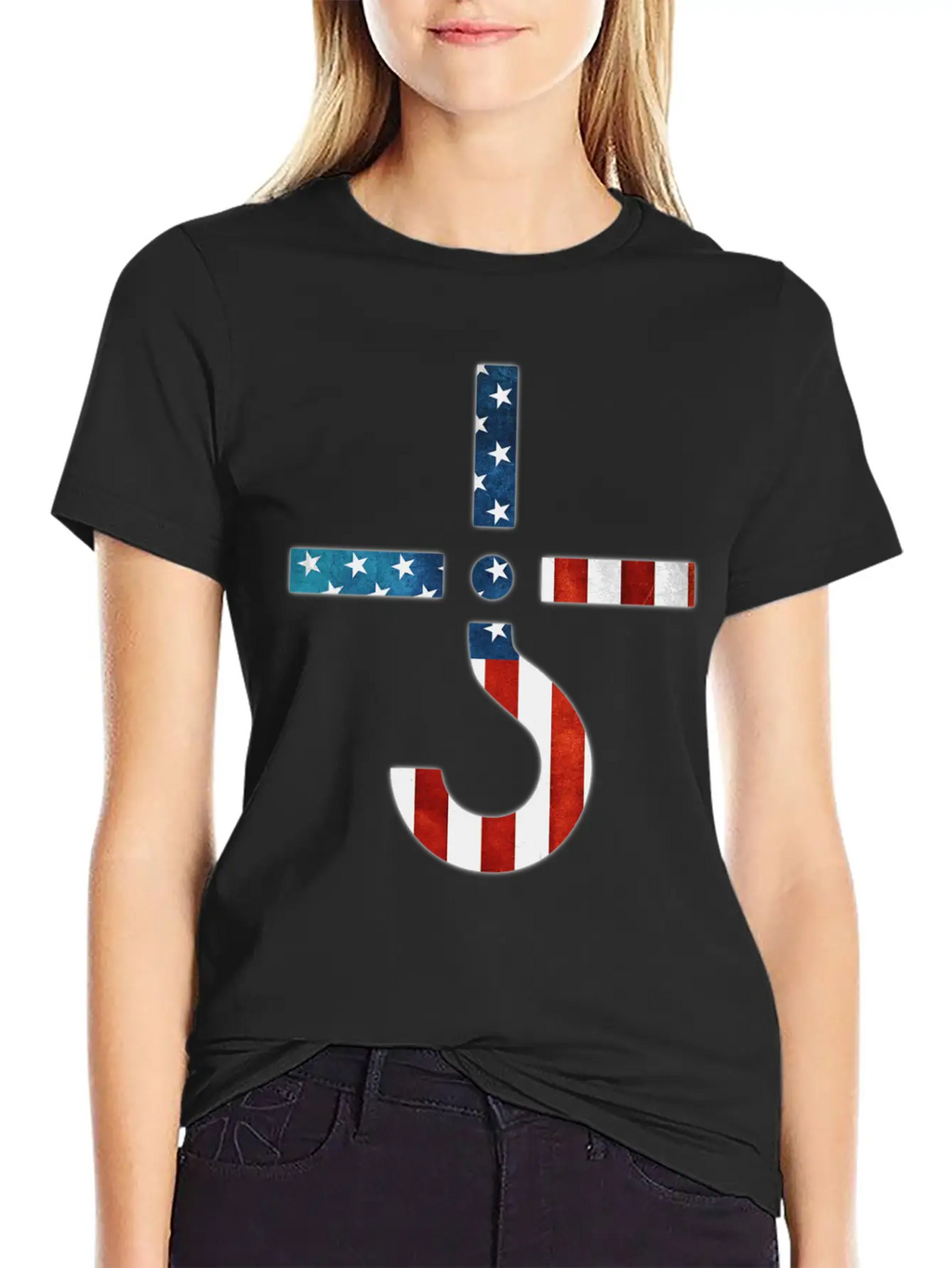 AMERICAN FLAG SHIRT Simple Everyday Graphic Tee – Lightweight Summer Wear