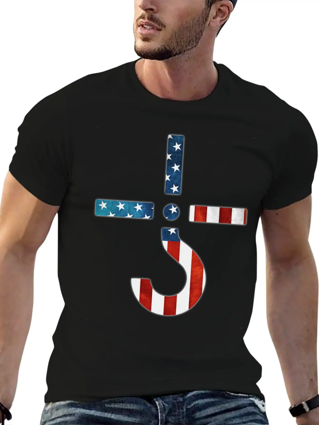 AMERICAN FLAG SHIRT Simple Everyday Graphic Tee – Lightweight Summer Wear