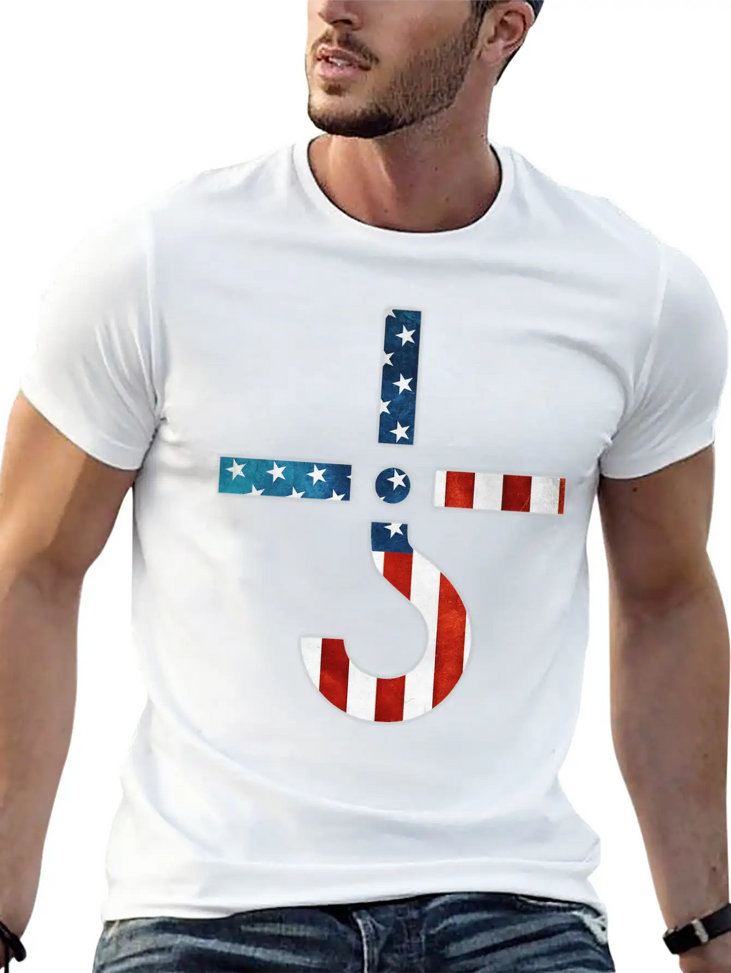 AMERICAN FLAG SHIRT Simple Everyday Graphic Tee – Lightweight Summer Wear
