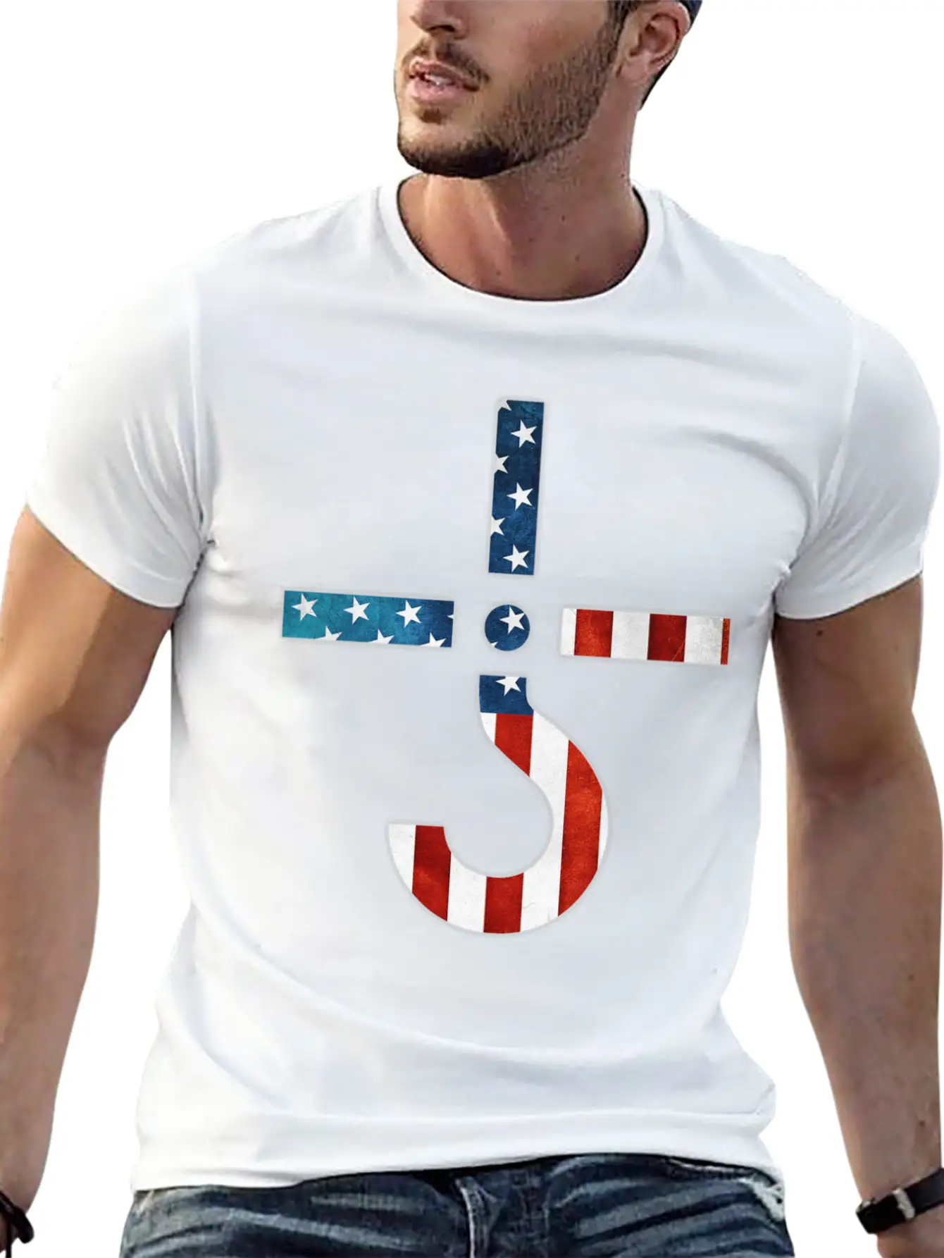AMERICAN FLAG SHIRT Simple Everyday Graphic Tee – Lightweight Summer Wear
