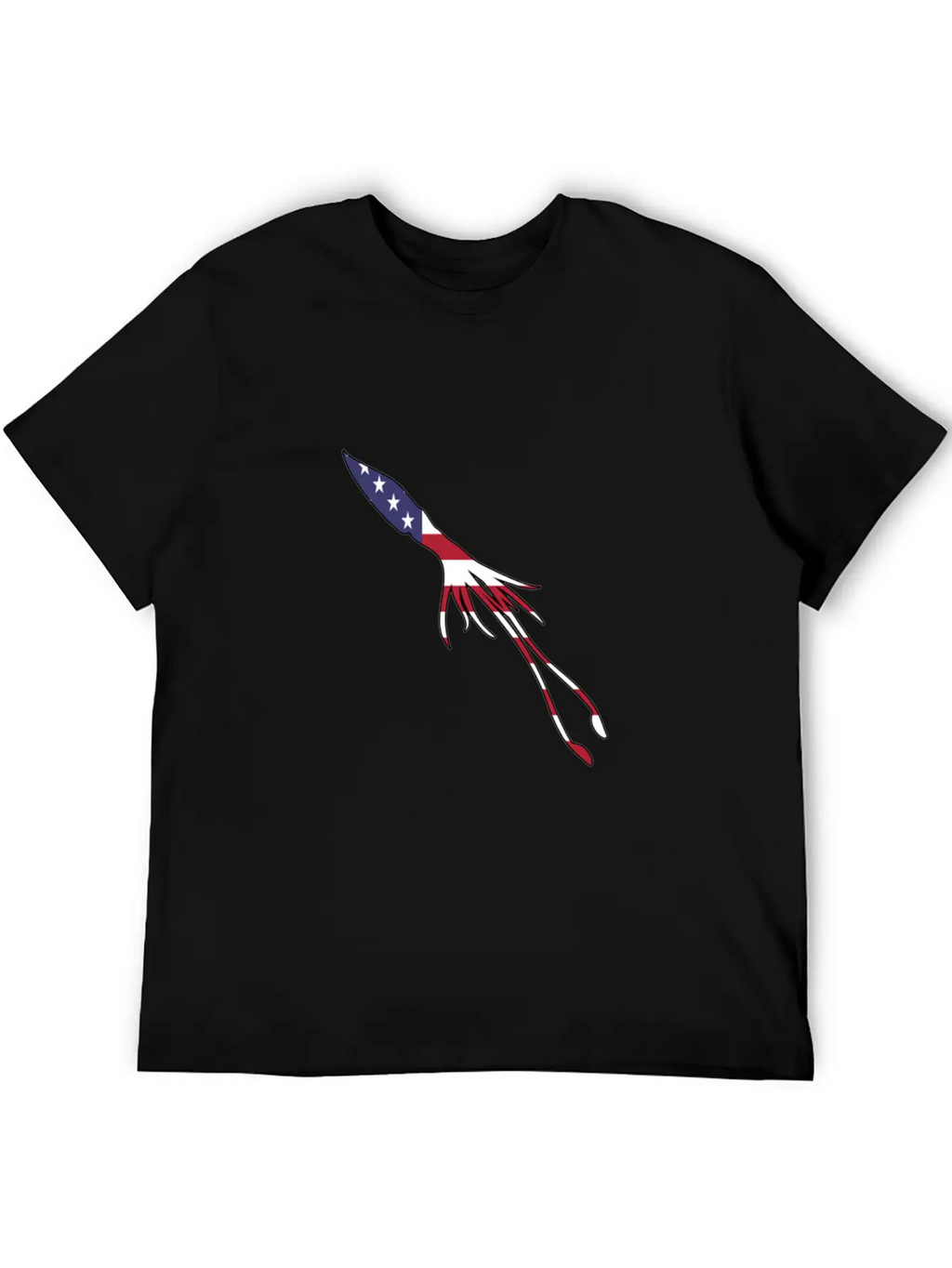 American Flag Squid Happy 4th Of July Basic Graphic T-Shirt – Daily Comfort In Soft Cotton