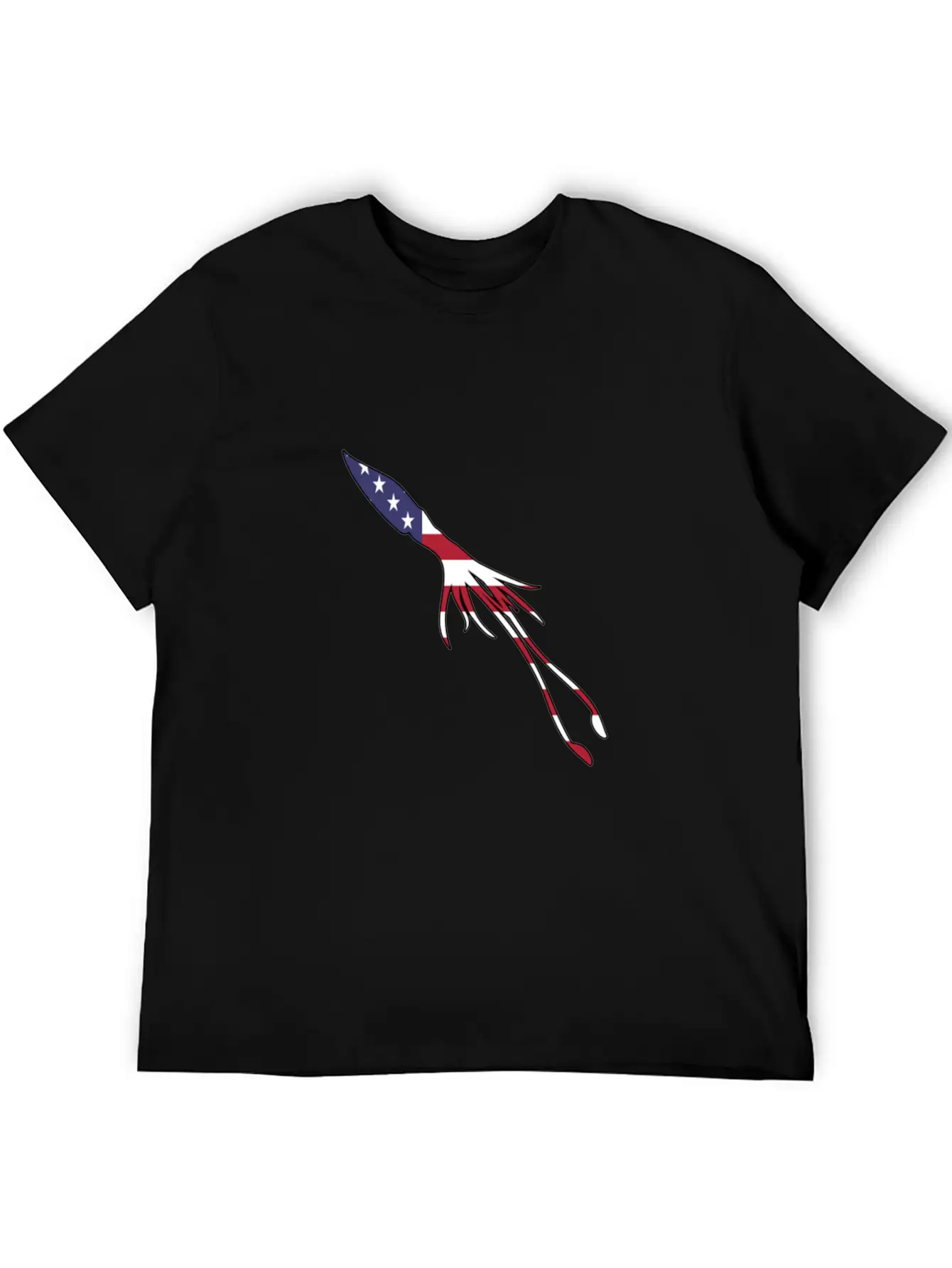 American Flag Squid Happy 4th Of July Basic Graphic T-Shirt – Daily Comfort In Soft Cotton