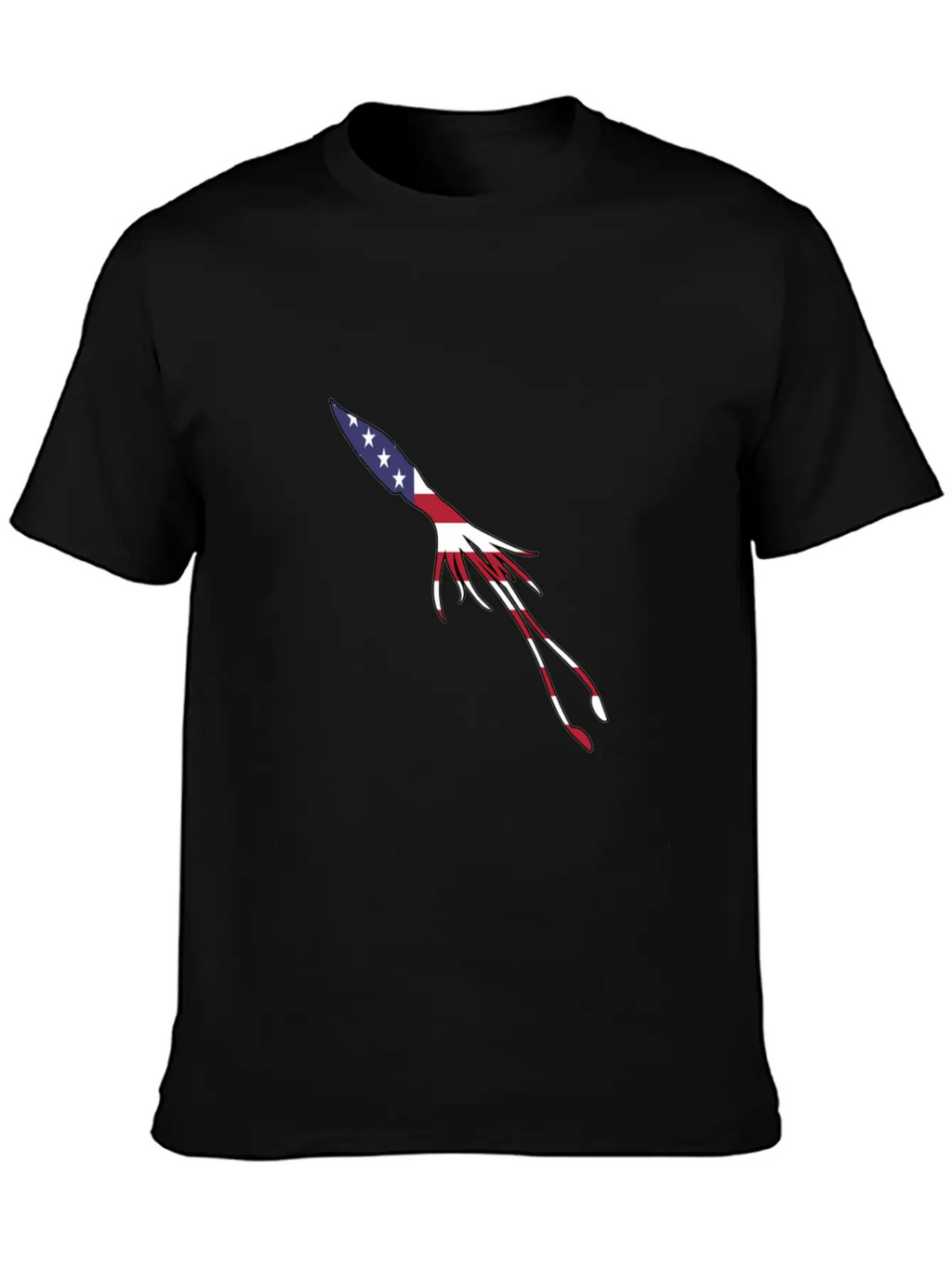 American Flag Squid Happy 4th Of July Basic Graphic T-Shirt – Daily Comfort In Soft Cotton