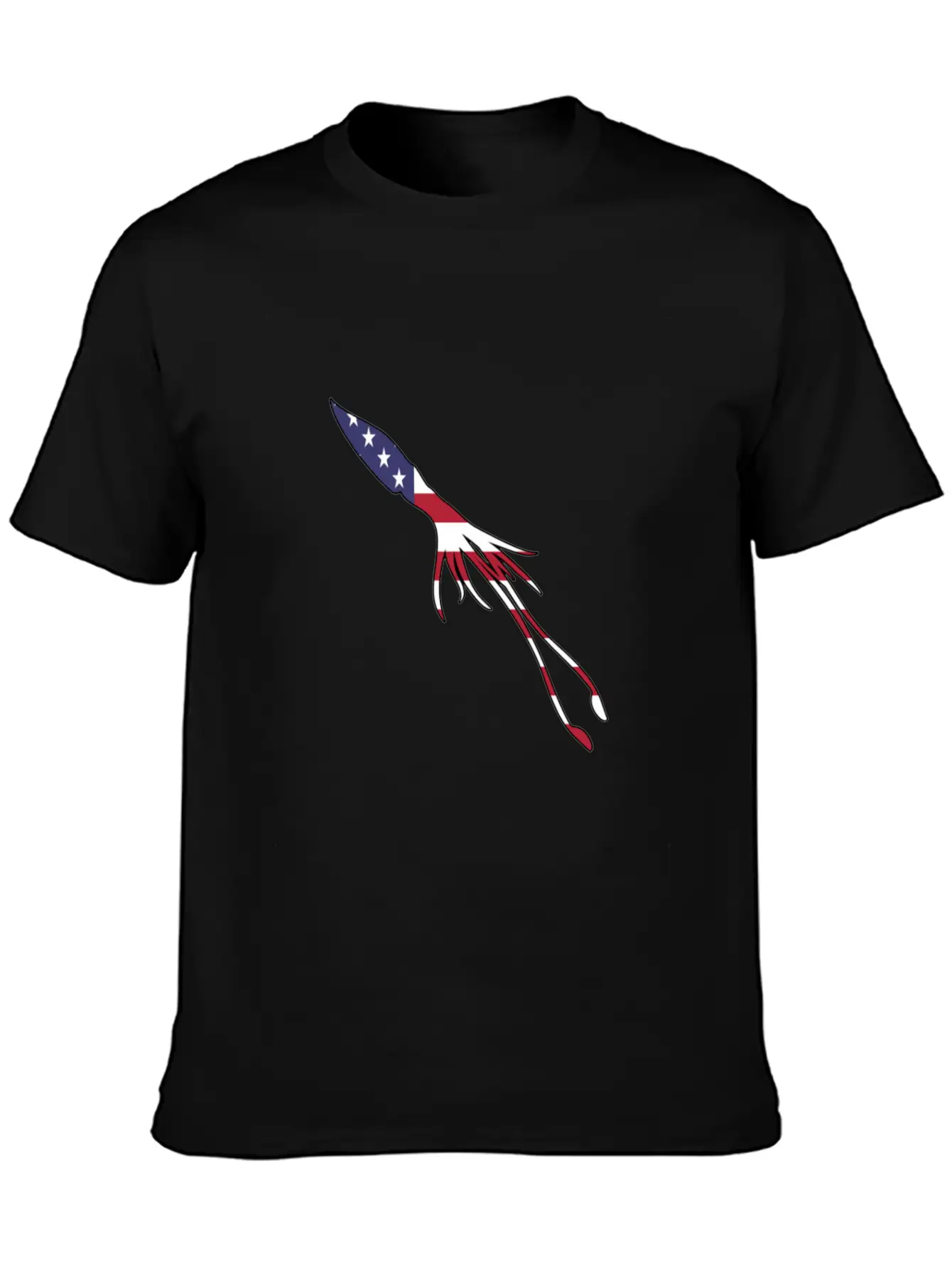 American Flag Squid Happy 4th Of July Basic Graphic T-Shirt – Daily Comfort In Soft Cotton