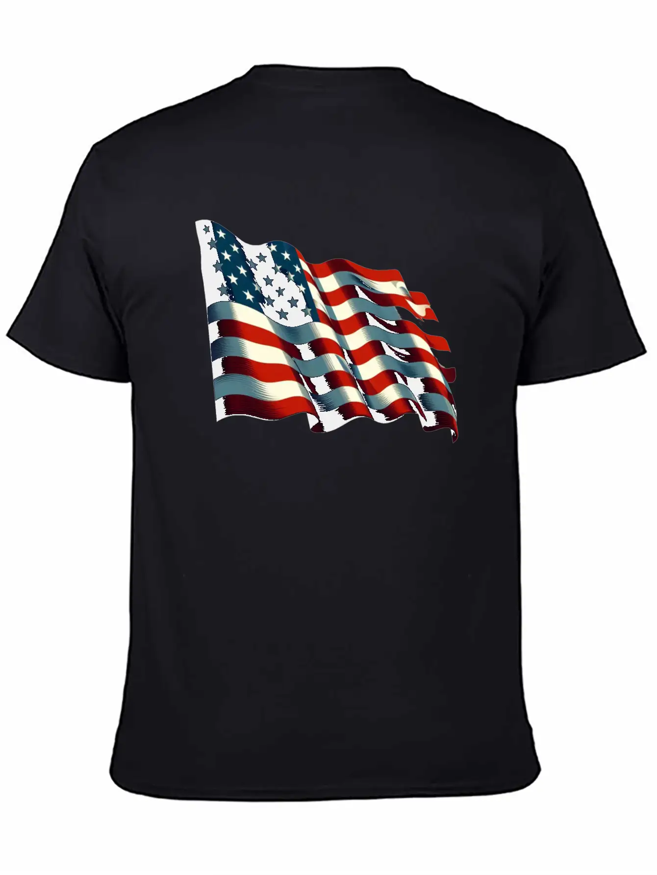 American Flag USA Basic Graphic T-Shirt – Daily Comfort In Soft Cotton