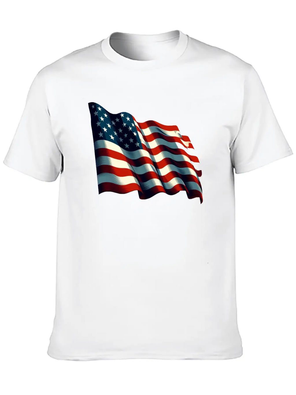 American Flag USA Basic Graphic T-Shirt – Daily Comfort In Soft Cotton