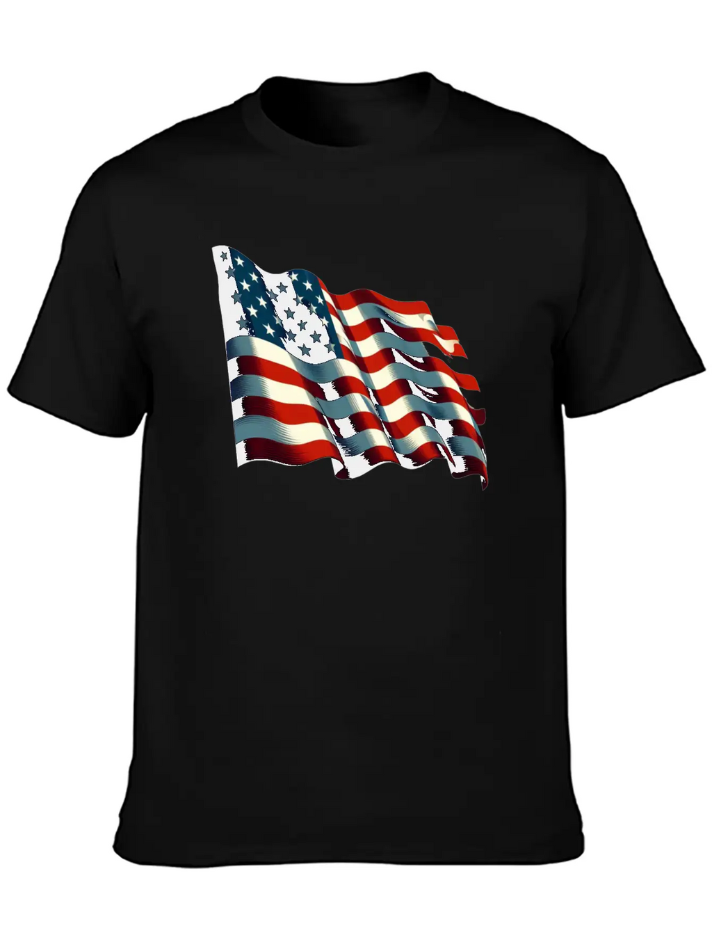American Flag USA Basic Graphic T-Shirt – Daily Comfort In Soft Cotton