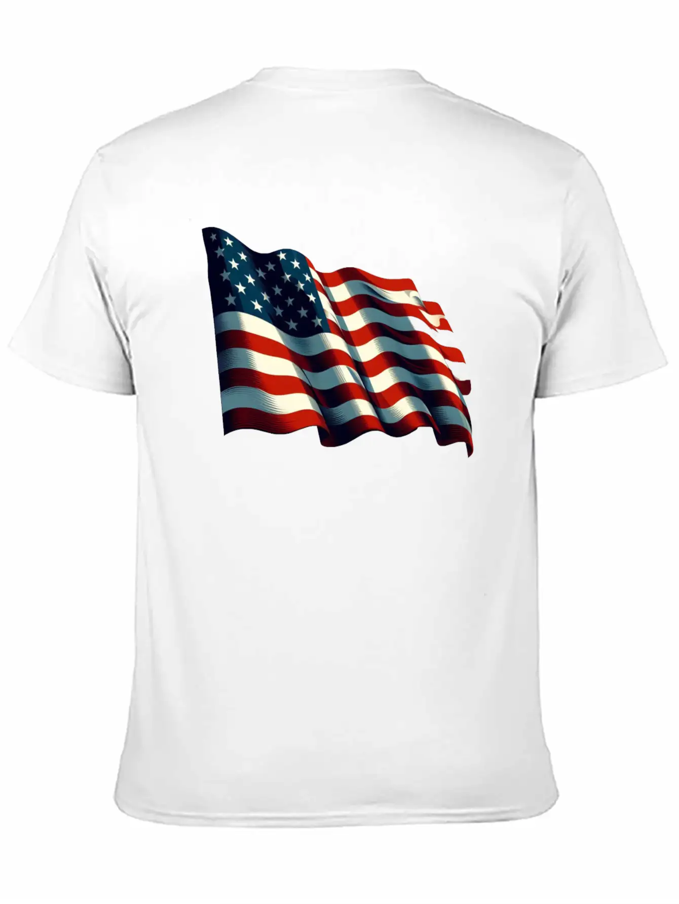 American Flag USA Basic Graphic T-Shirt – Daily Comfort In Soft Cotton