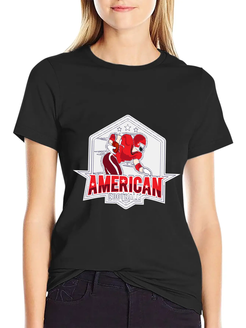 AMERICAN FOOTBAL Basic Graphic T-Shirt – Daily Comfort In Soft Cotton