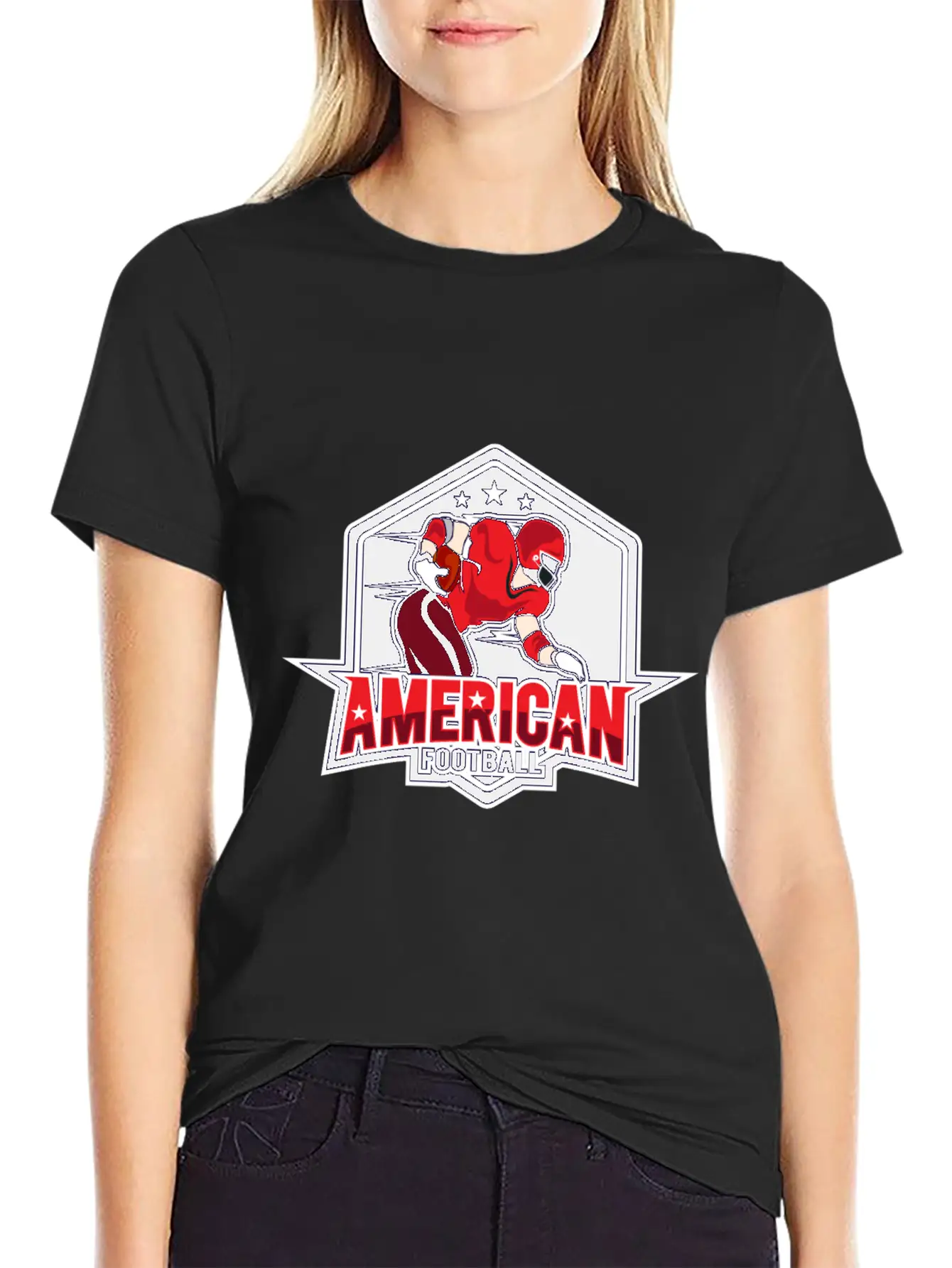 AMERICAN FOOTBAL Basic Graphic T-Shirt – Daily Comfort In Soft Cotton