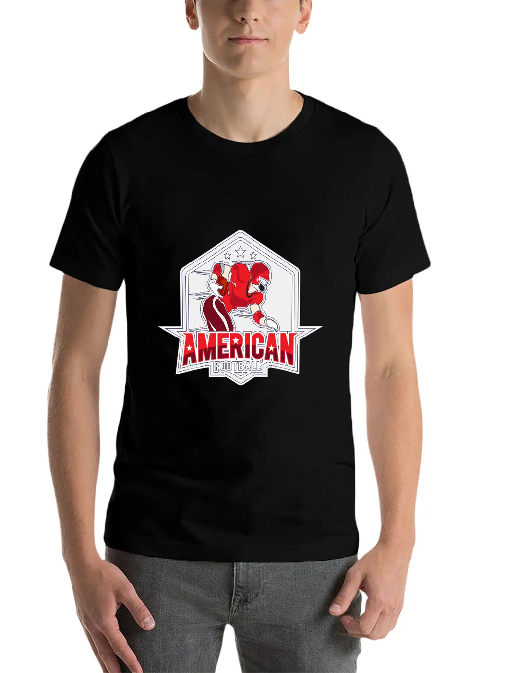 AMERICAN FOOTBAL Basic Graphic T-Shirt – Daily Comfort In Soft Cotton