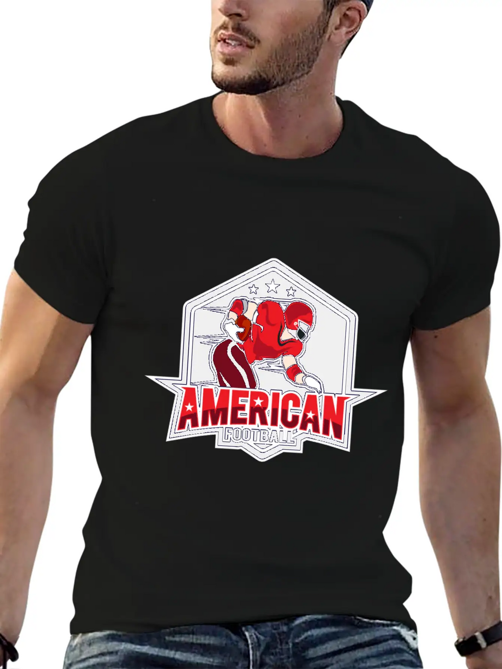 AMERICAN FOOTBAL Basic Graphic T-Shirt – Daily Comfort In Soft Cotton
