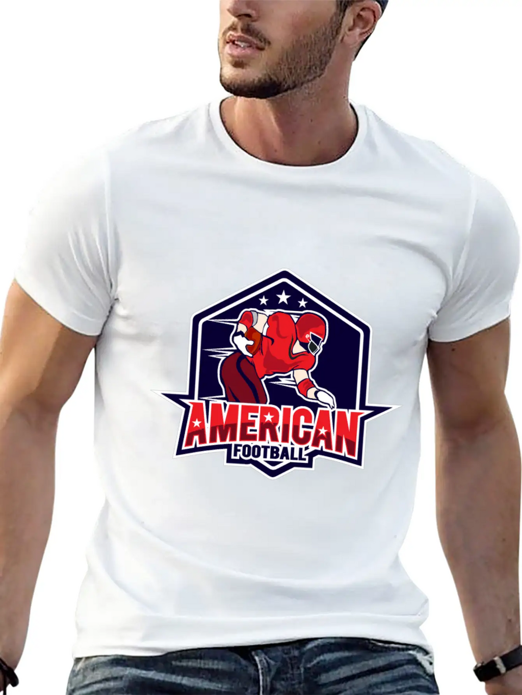 AMERICAN FOOTBAL Classic Fit Graphic Tee For Daily Comfort – Unisex Cotton Shirt