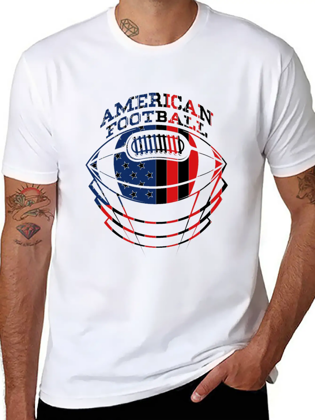 American Football Classic Crew Neck Graphic Tee – Everyday Minimal Look