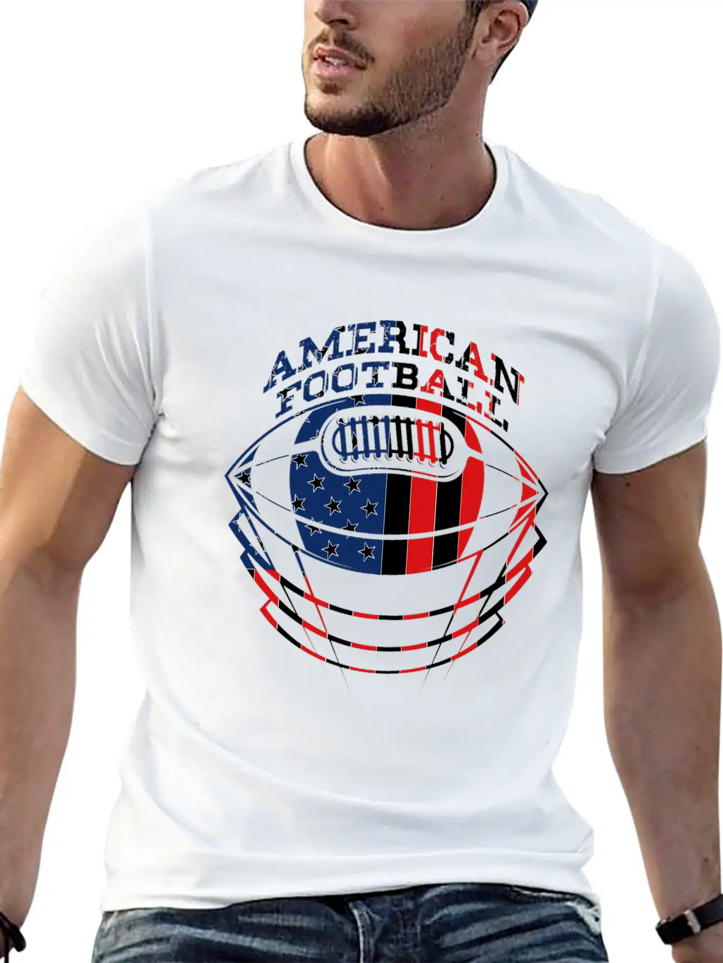 American Football Classic Crew Neck Graphic Tee – Everyday Minimal Look