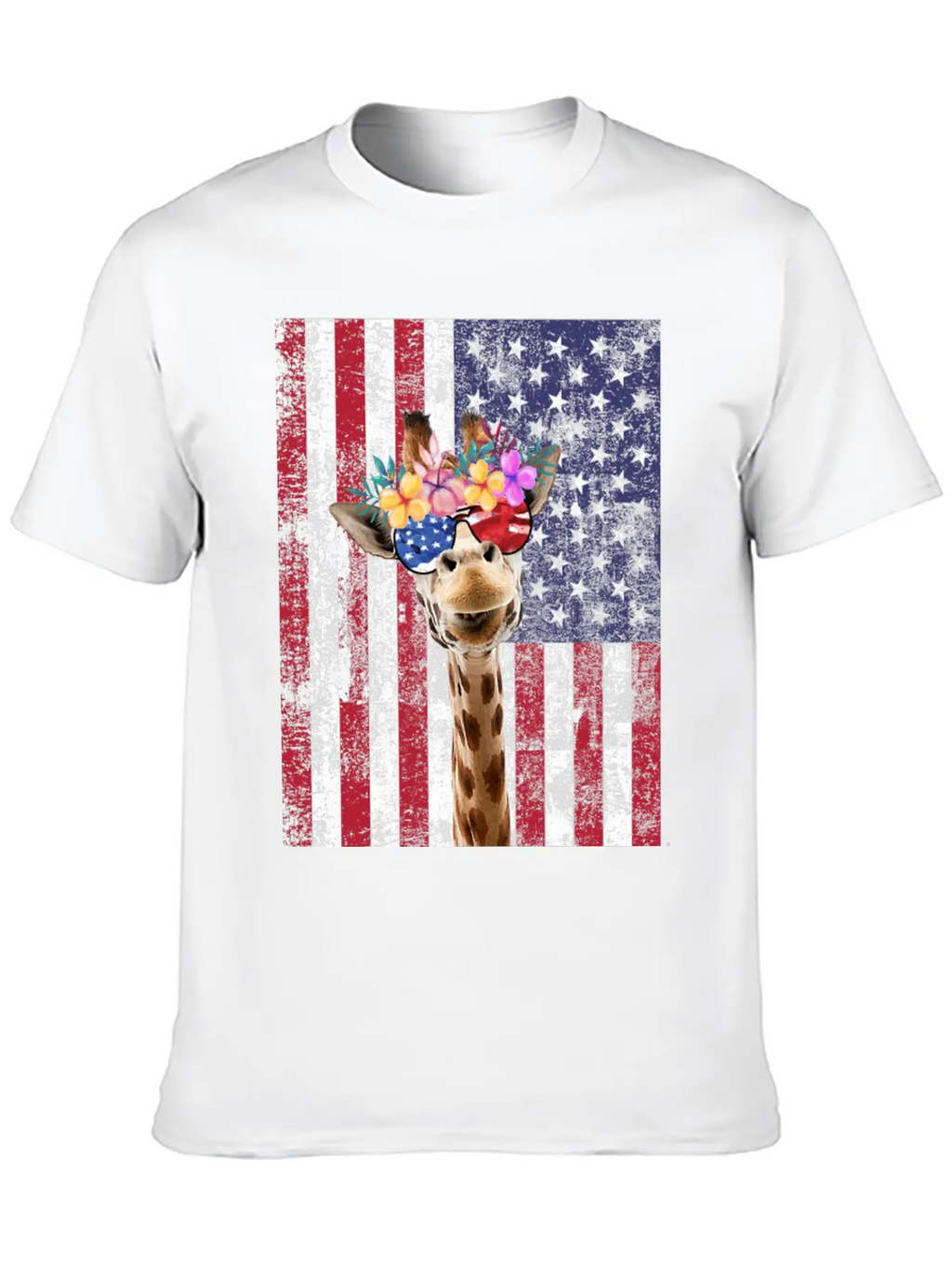 American Giraffe Classic Crew Neck Graphic Tee – Everyday Minimal Look