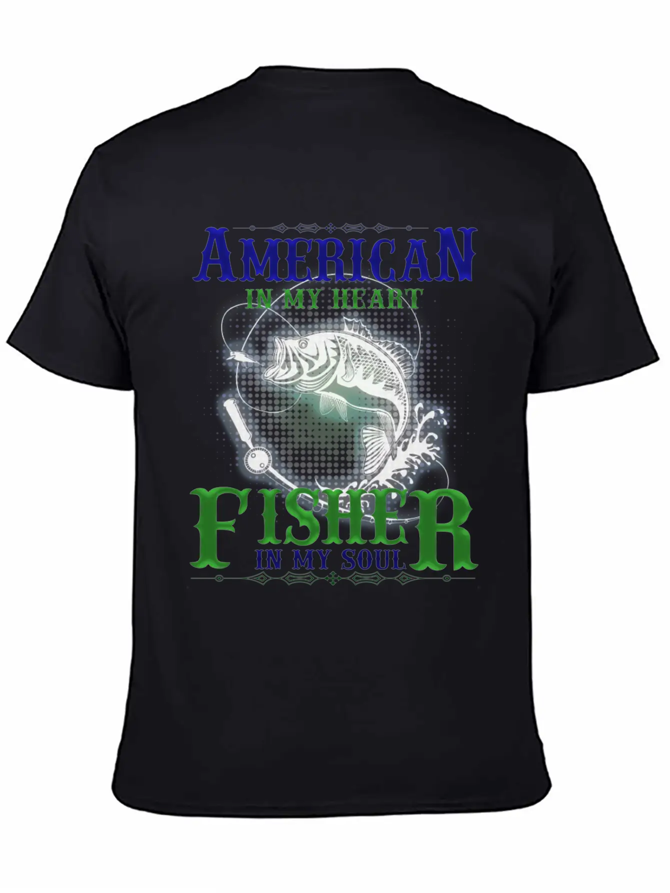 American In My Heart Fisher In My Soul Comfortable Minimalist Graphic Tee – Summer Style Essential