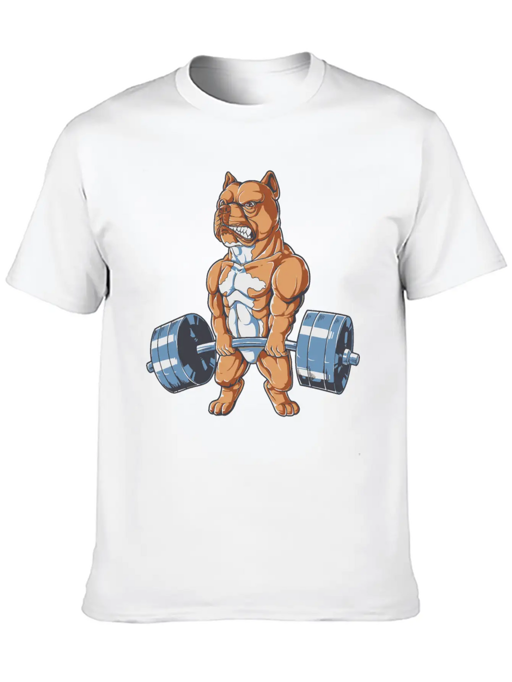 American Pit Bull Terrier Working Out Pit Bull Dog Relaxed Everyday Tee – Lightweight And Durable Cotton