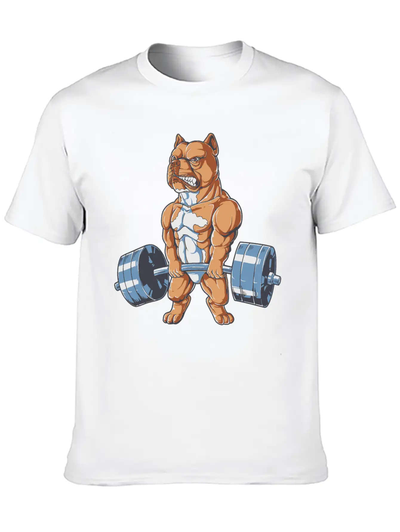 American Pit Bull Terrier Working Out Pit Bull Dog Relaxed Everyday Tee – Lightweight And Durable Cotton