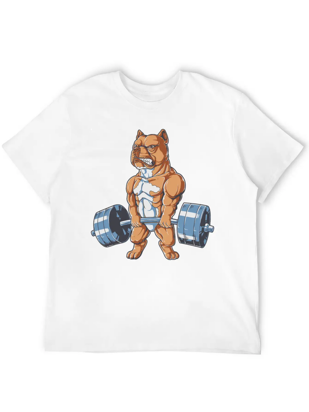 American Pit Bull Terrier Working Out Pit Bull Dog Relaxed Everyday Tee – Lightweight And Durable Cotton