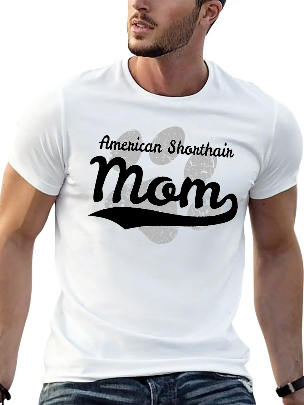 American Shorthair Mom Classic Fit Graphic Tee For Daily Comfort – Unisex Cotton Shirt