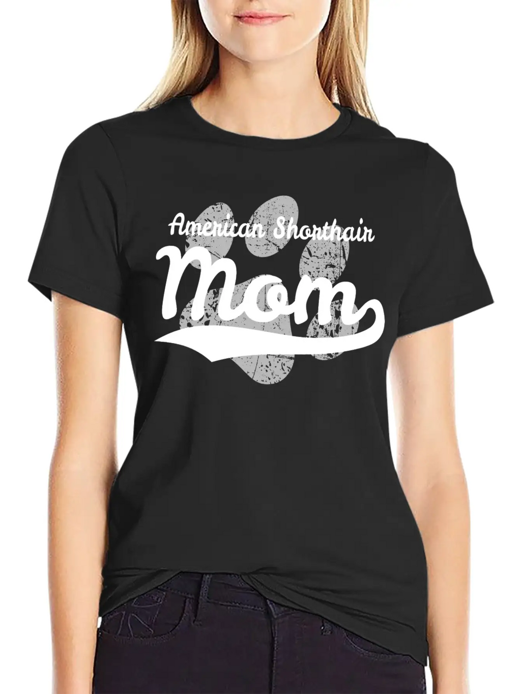 American Shorthair Mom Classic Fit Graphic Tee For Daily Comfort – Unisex Cotton Shirt