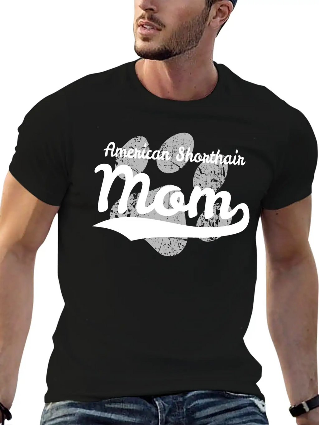 American Shorthair Mom Classic Fit Graphic Tee For Daily Comfort – Unisex Cotton Shirt