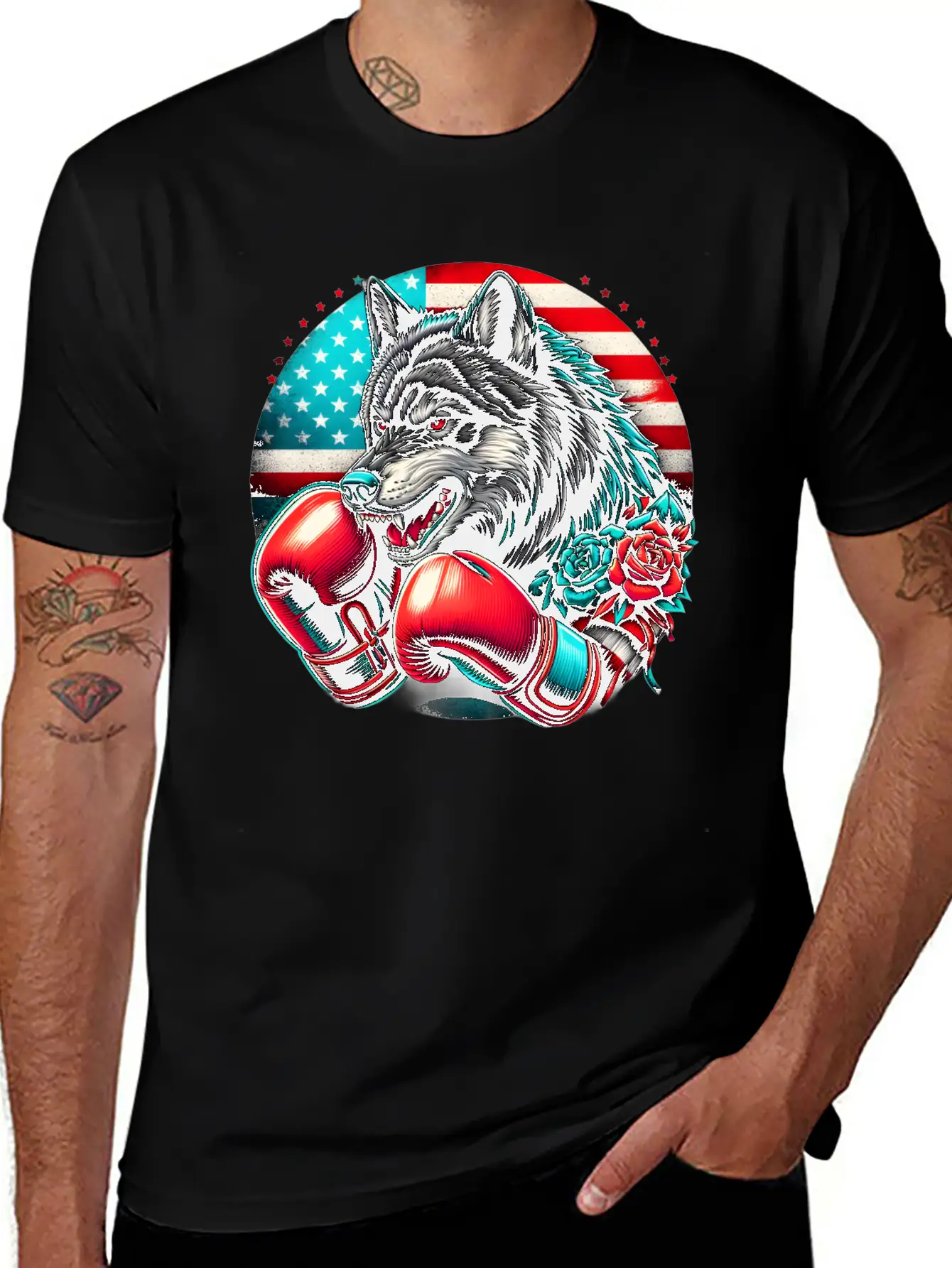 American Wolf Boxing Classic Fit Graphic Tee For Daily Comfort – Unisex Cotton Shirt