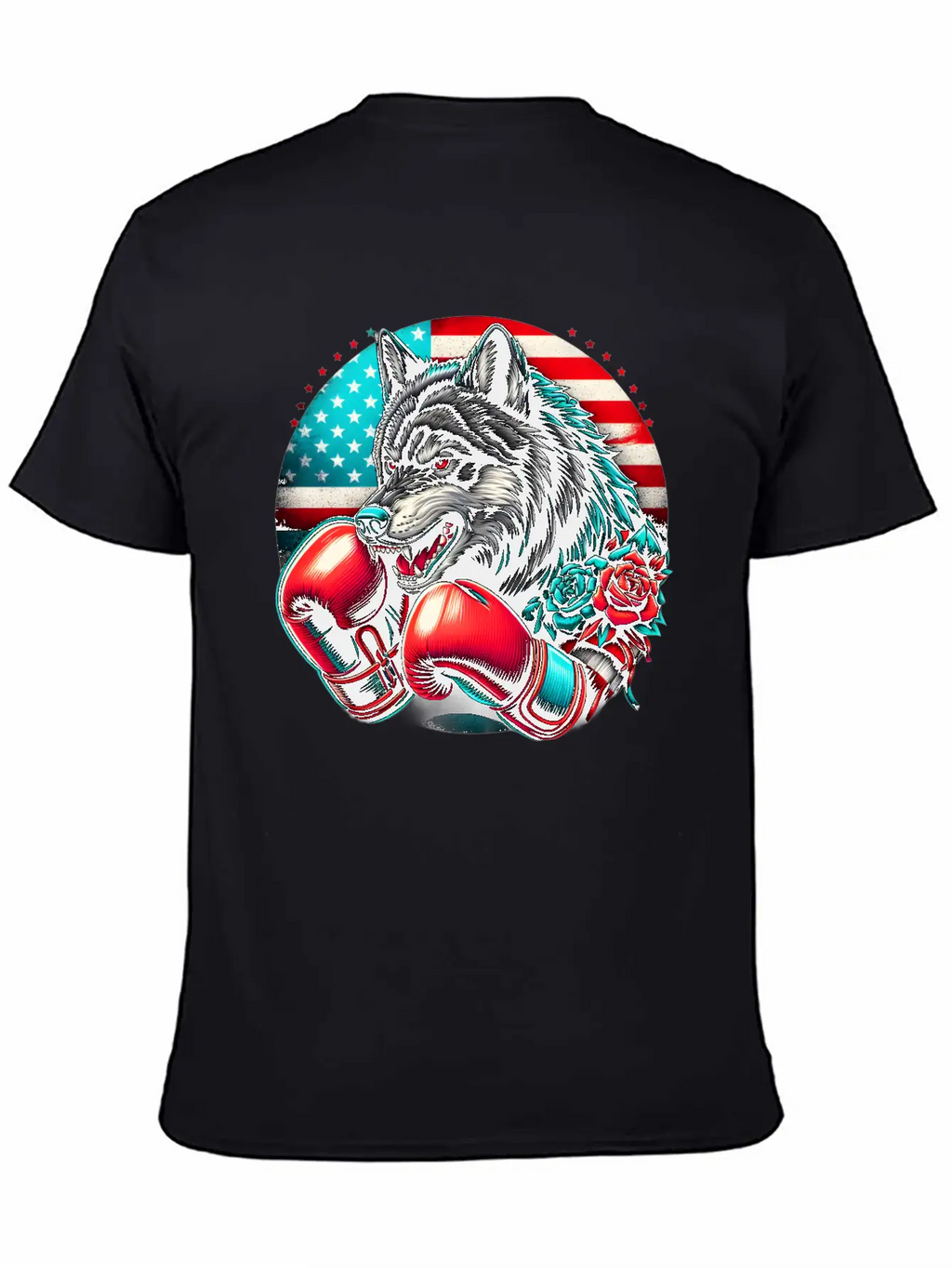 American Wolf Boxing Classic Fit Graphic Tee For Daily Comfort – Unisex Cotton Shirt
