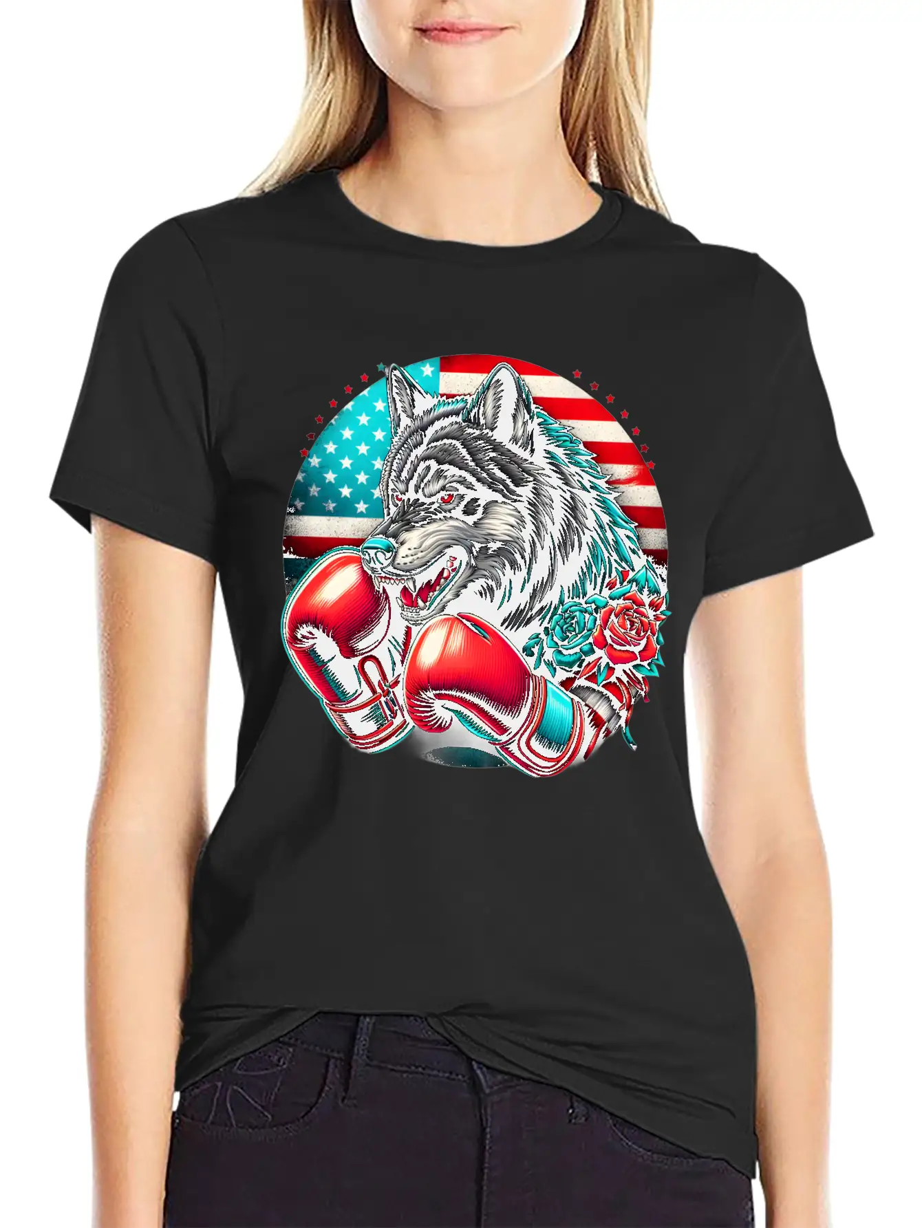 American Wolf Boxing Classic Fit Graphic Tee For Daily Comfort – Unisex Cotton Shirt
