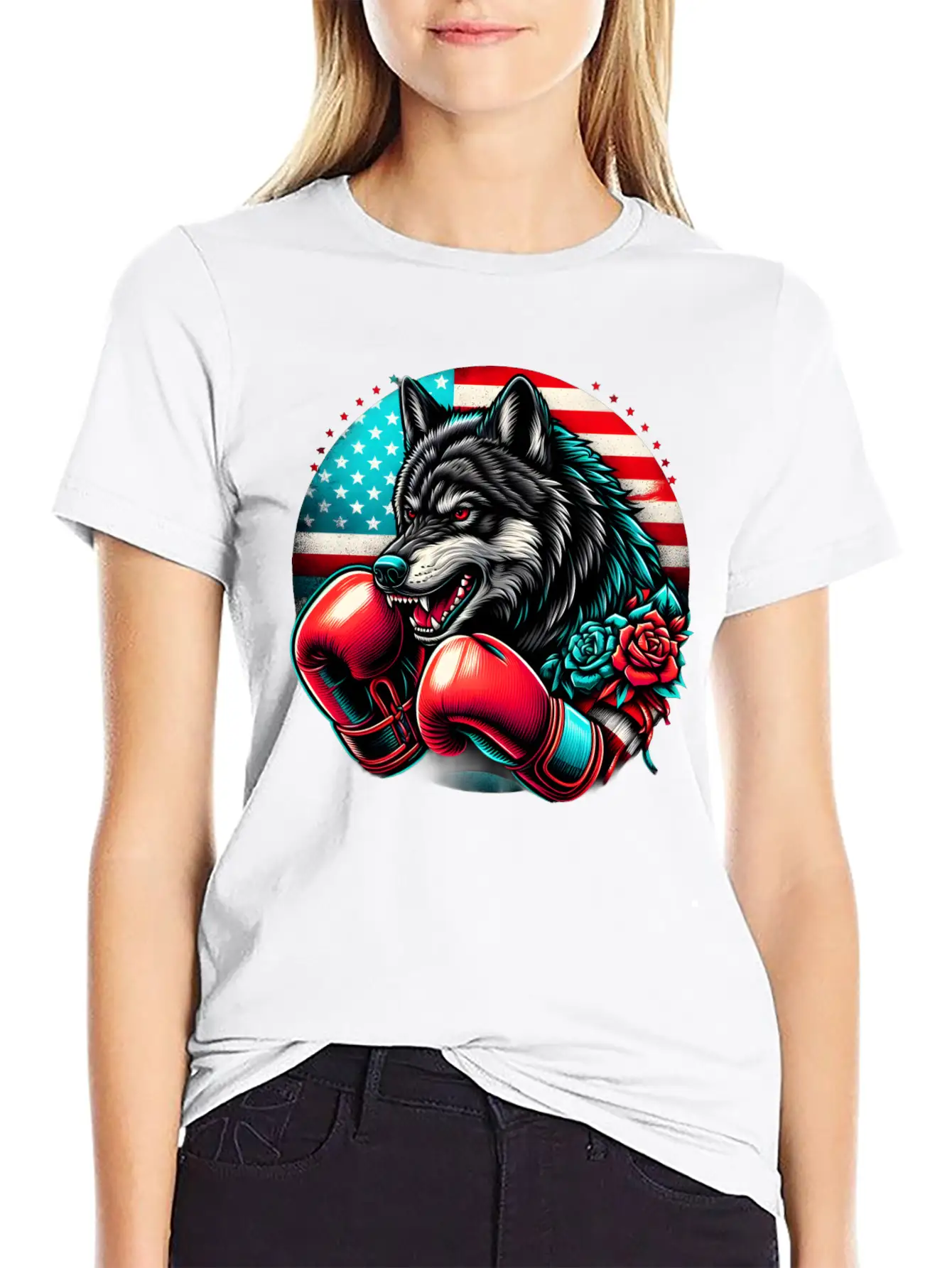 American Wolf Boxing Classic Fit Graphic Tee For Daily Comfort – Unisex Cotton Shirt