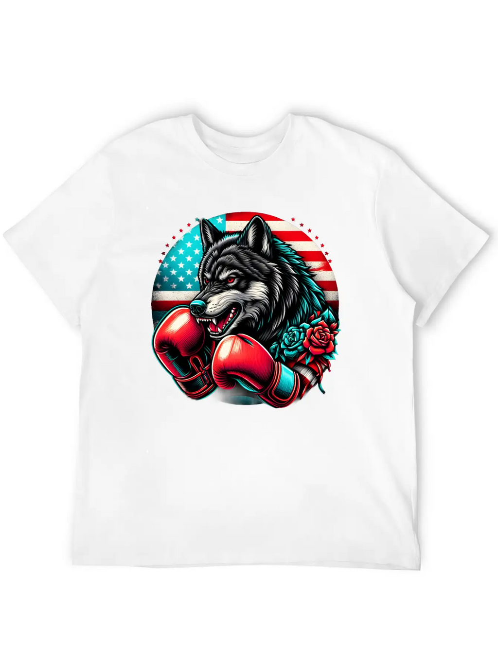American Wolf Boxing Classic Fit Graphic Tee For Daily Comfort – Unisex Cotton Shirt