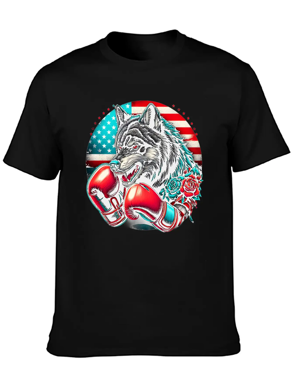 American Wolf Boxing Classic Fit Graphic Tee For Daily Comfort – Unisex Cotton Shirt