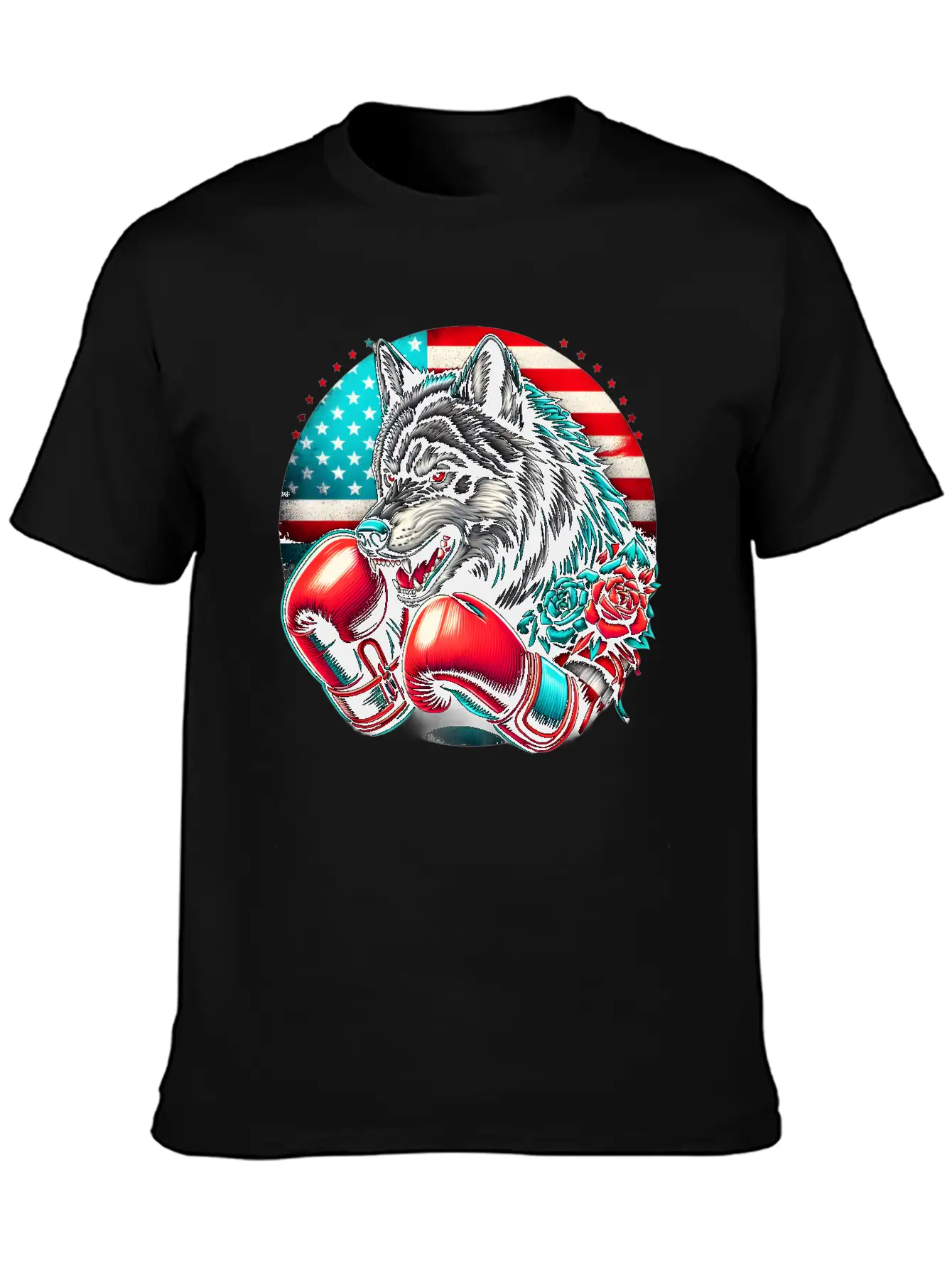 American Wolf Boxing Classic Fit Graphic Tee For Daily Comfort – Unisex Cotton Shirt
