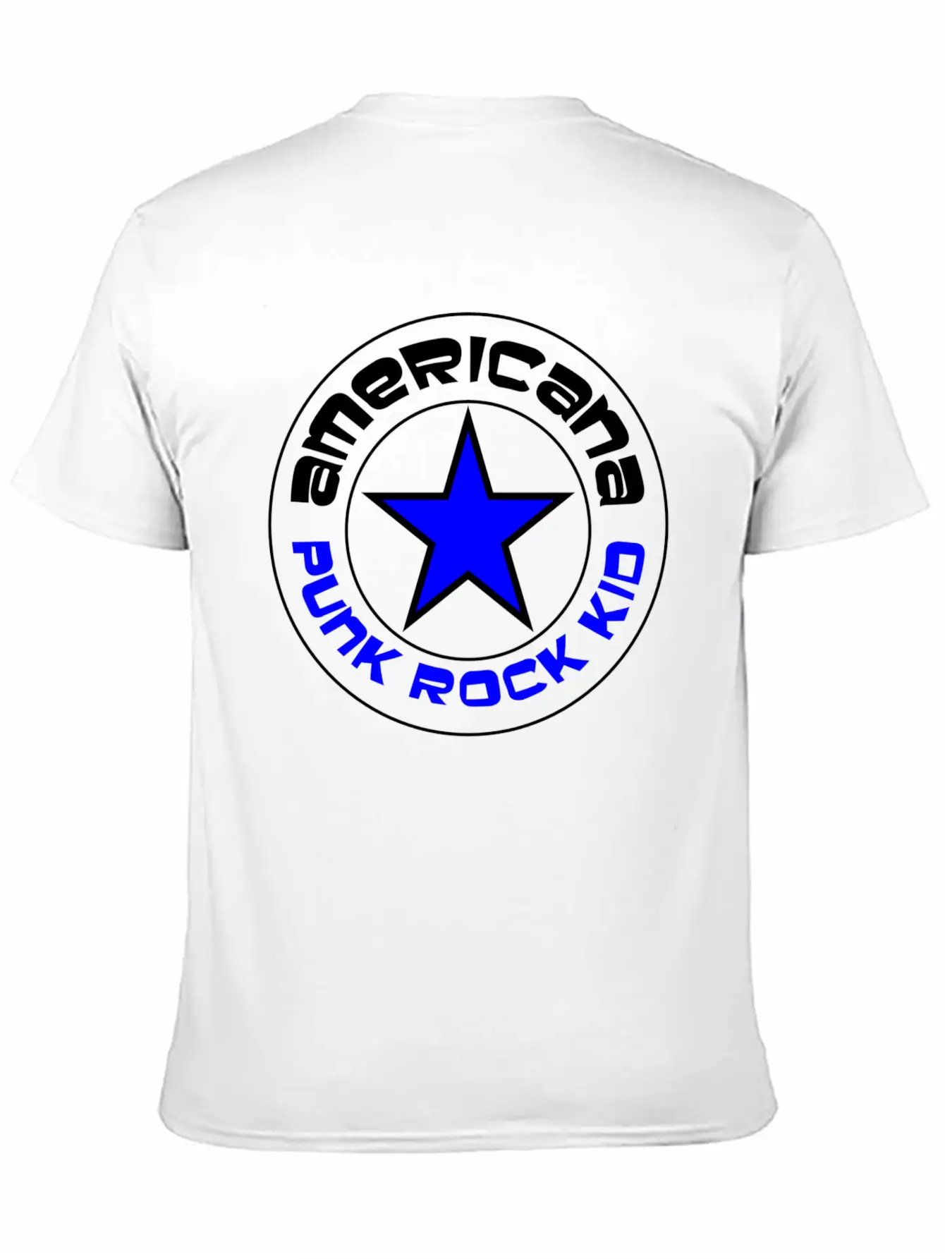 Americana Punk Rock Kid Classic Fit Graphic Tee For Daily Comfort – Unisex Cotton Shirt