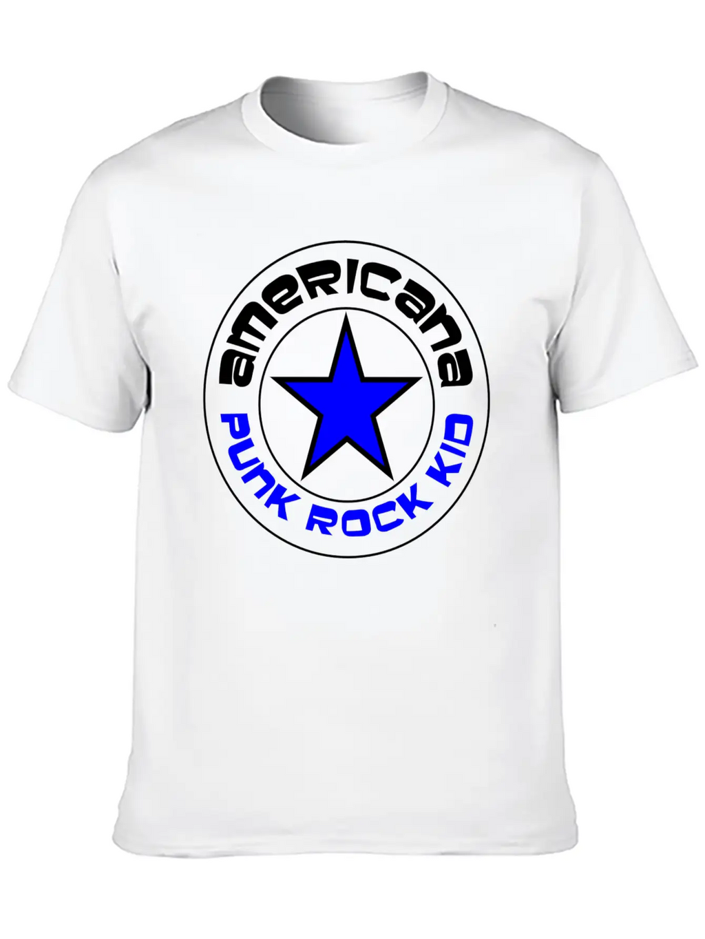 Americana Punk Rock Kid Classic Fit Graphic Tee For Daily Comfort – Unisex Cotton Shirt