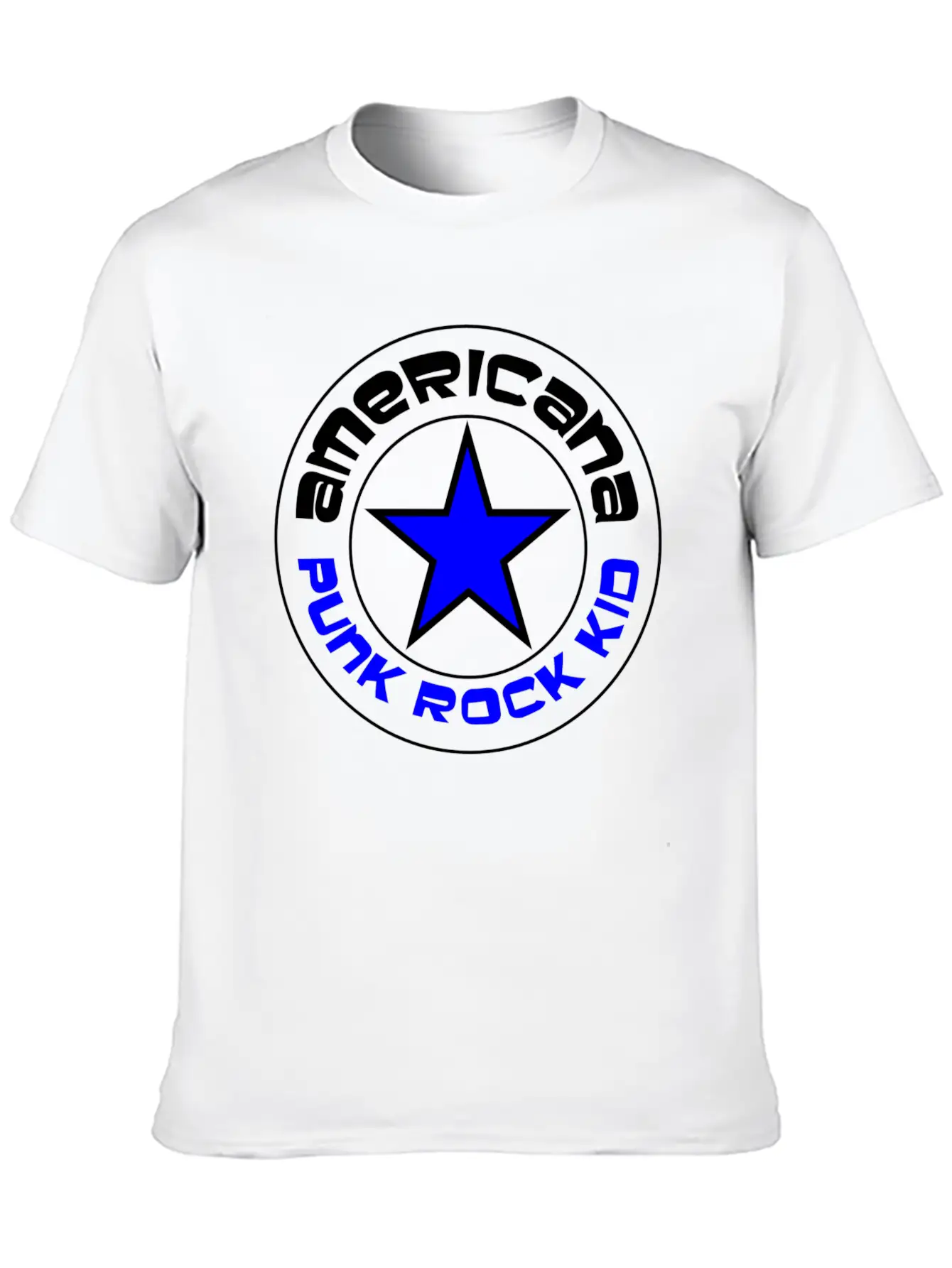 Americana Punk Rock Kid Classic Fit Graphic Tee For Daily Comfort – Unisex Cotton Shirt